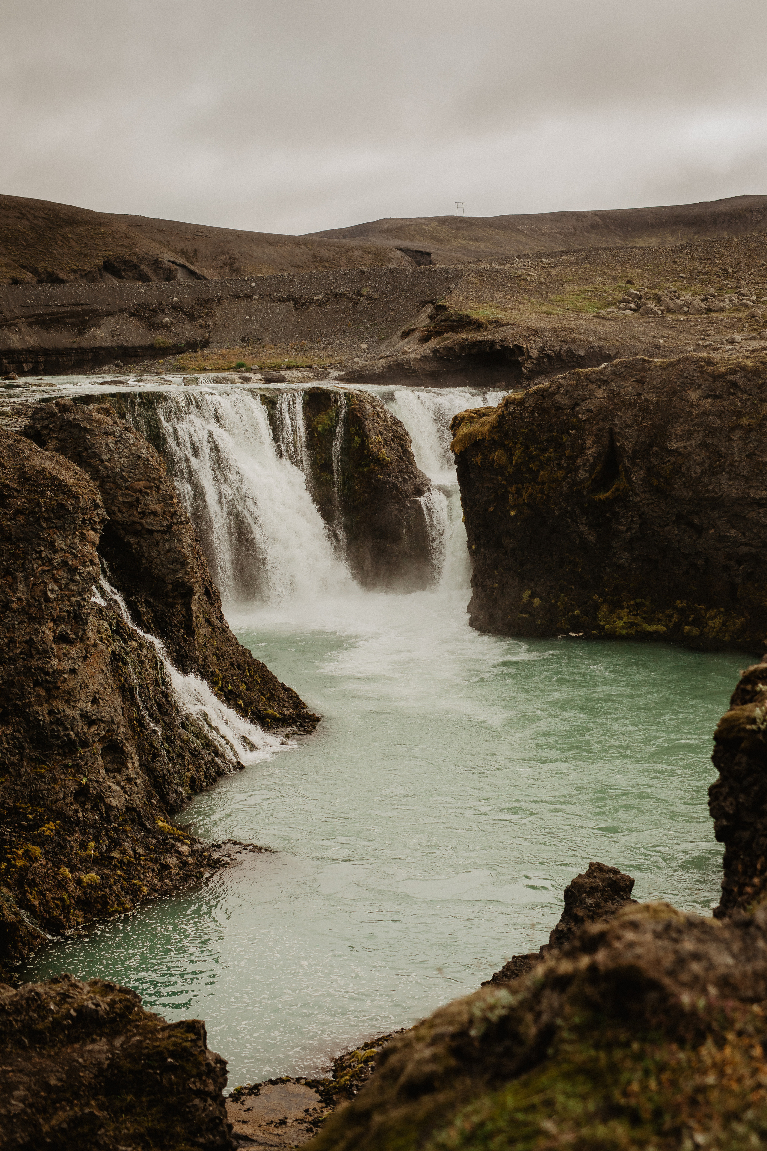 Elopement at Haifoss waterfall. Iceland elopement photographer & videographer
