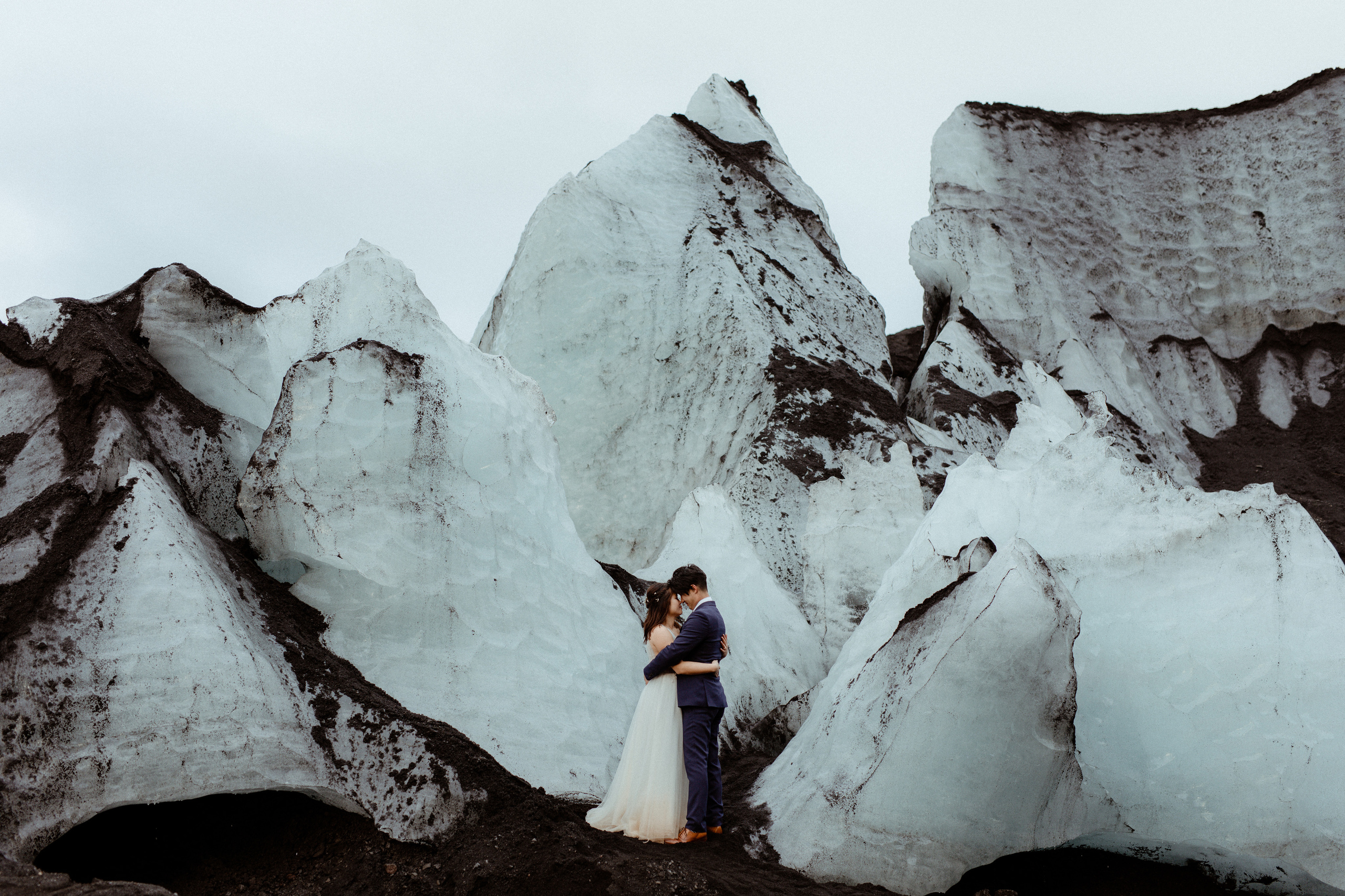 Hidden Waterfalls Iceland Elopement. Iceland elopement photographer & videographer