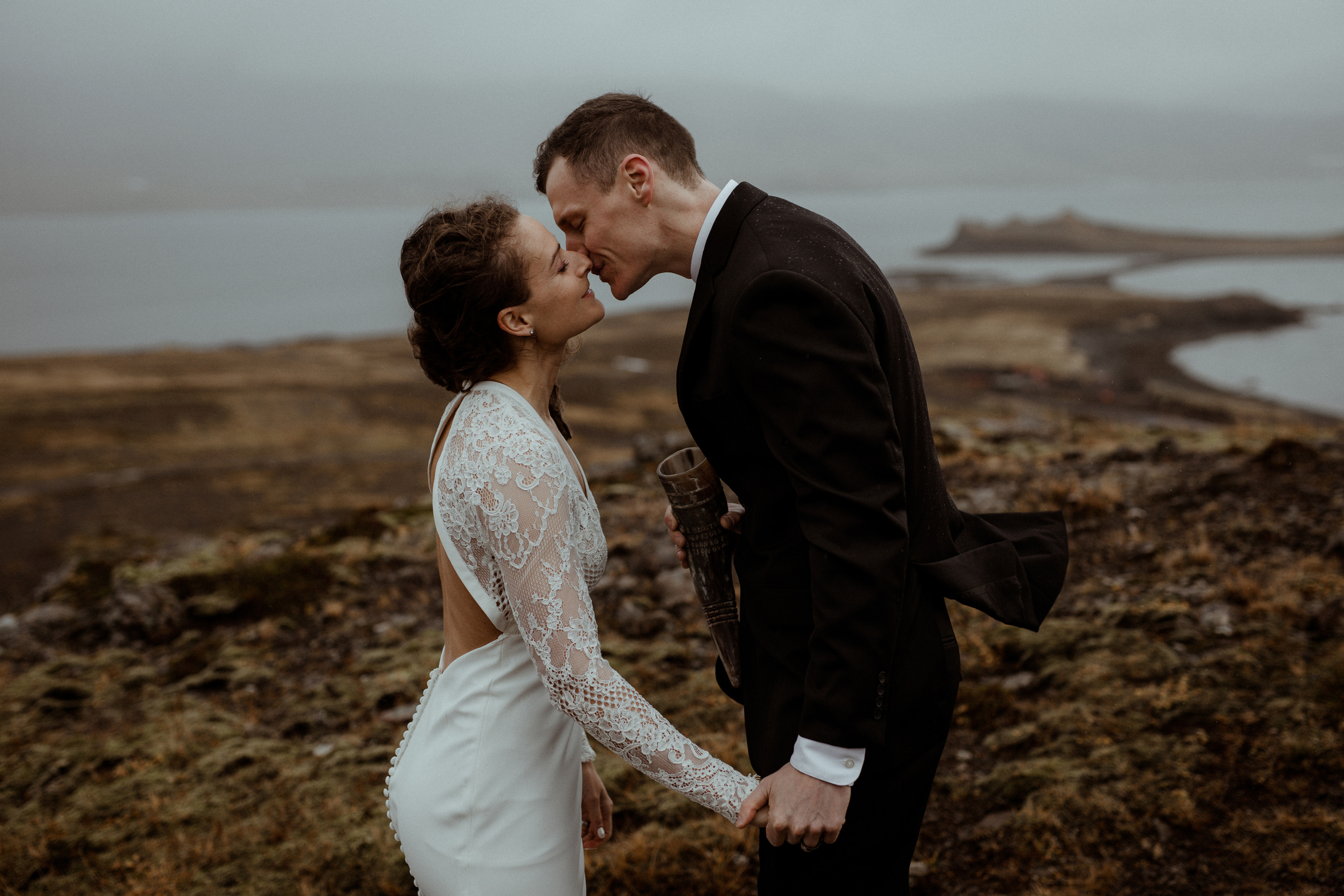 Scenic Fjords Elopement in Iceland. Iceland elopement photographer & videographer