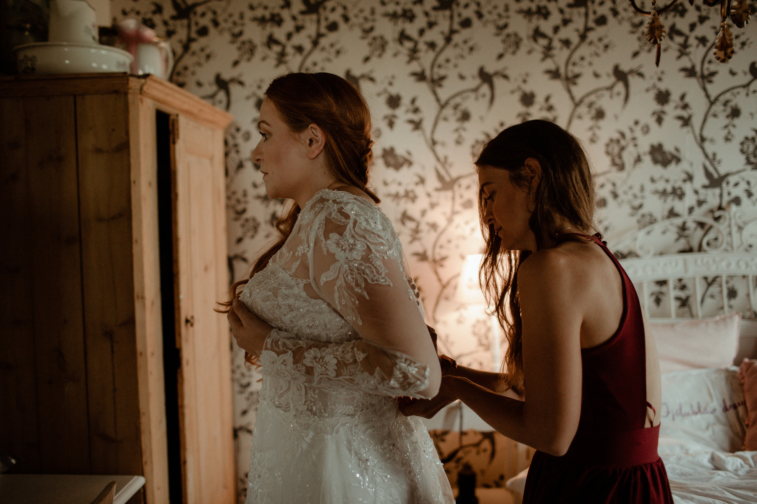 Ceremony at secret waterfall Iceland. Iceland elopement photographer & videographer