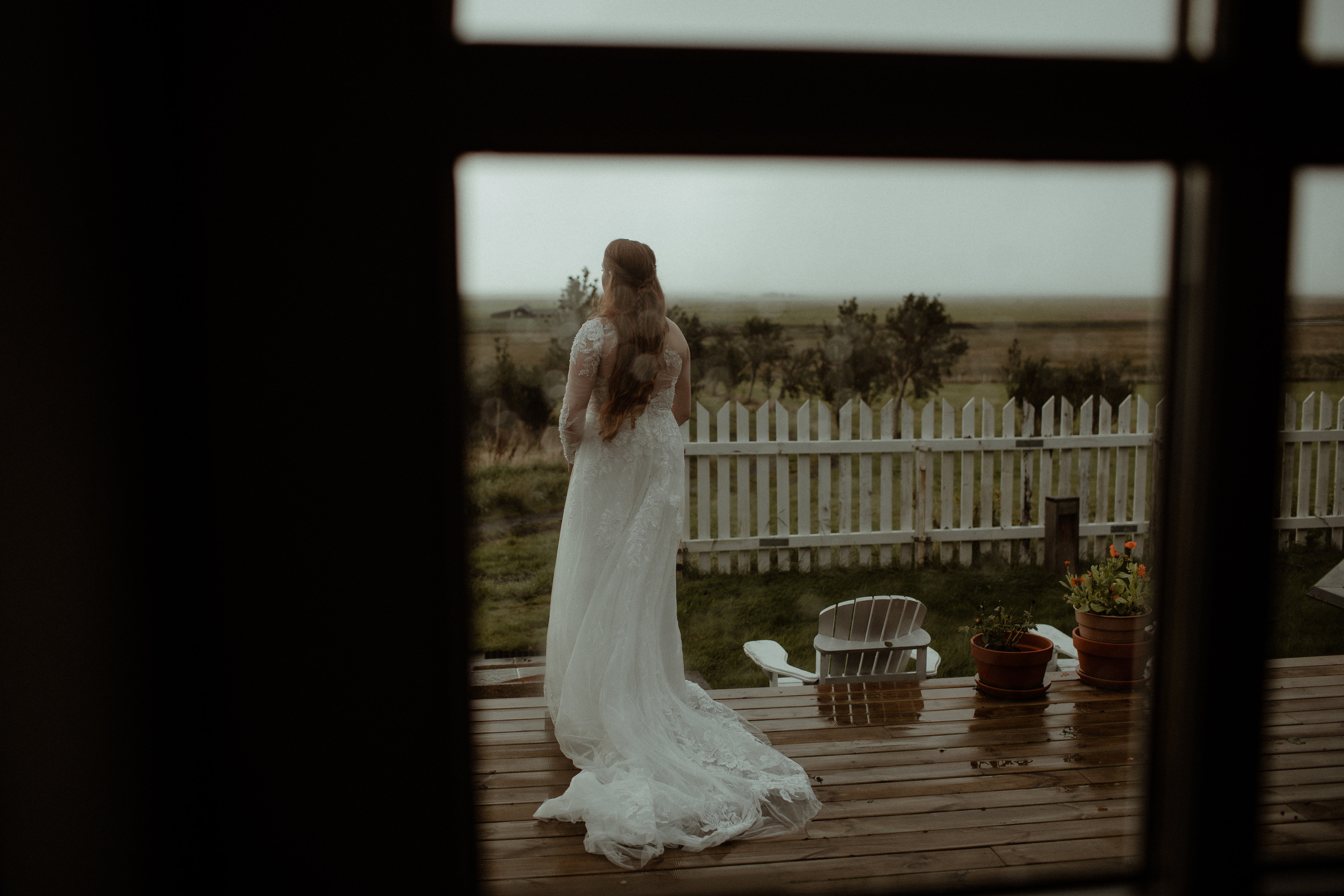 Ceremony at secret waterfall Iceland. Iceland elopement photographer & videographer
