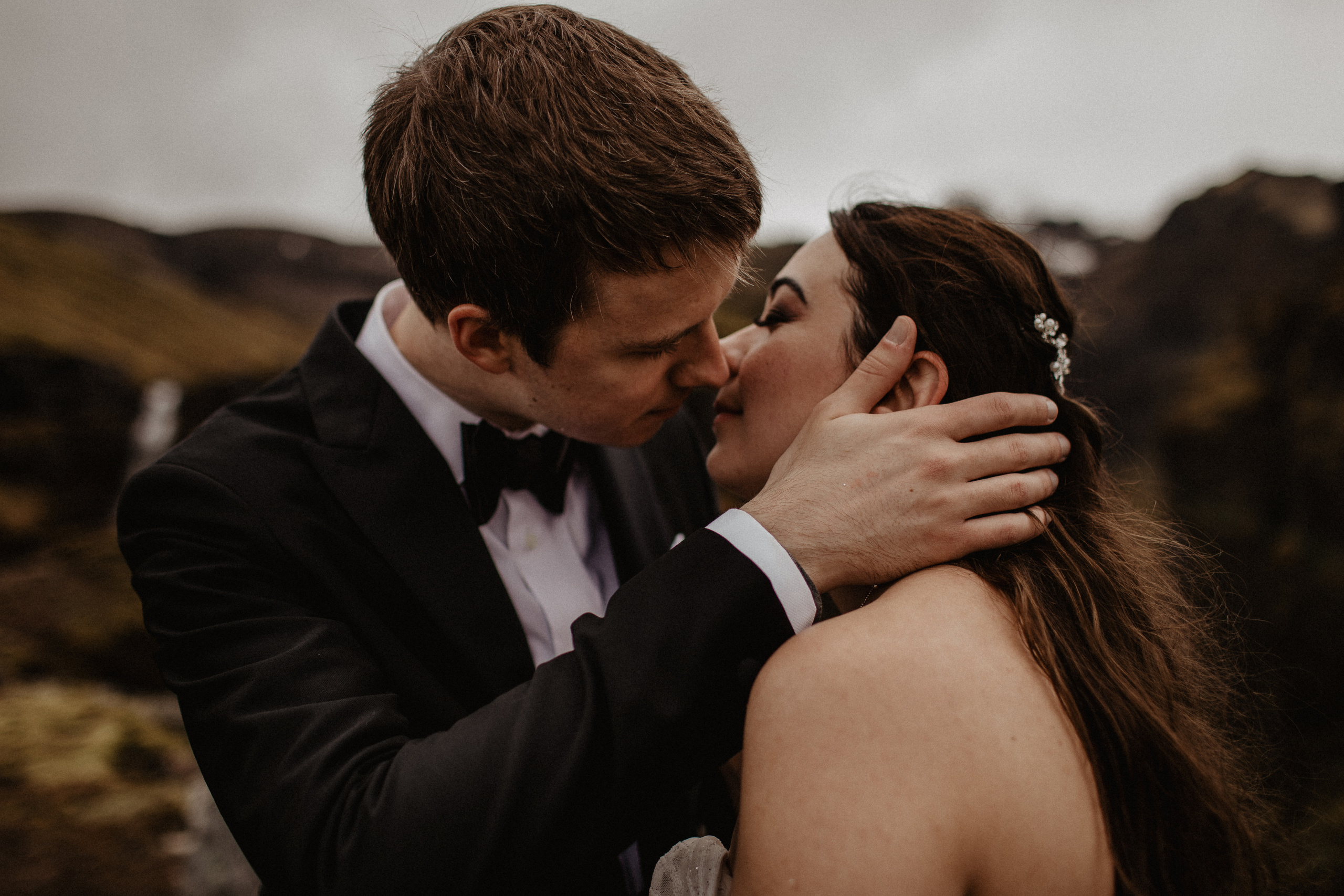 Elopement at secret canyon Iceland and diamond black beach. Iceland elopement photographer & videographer