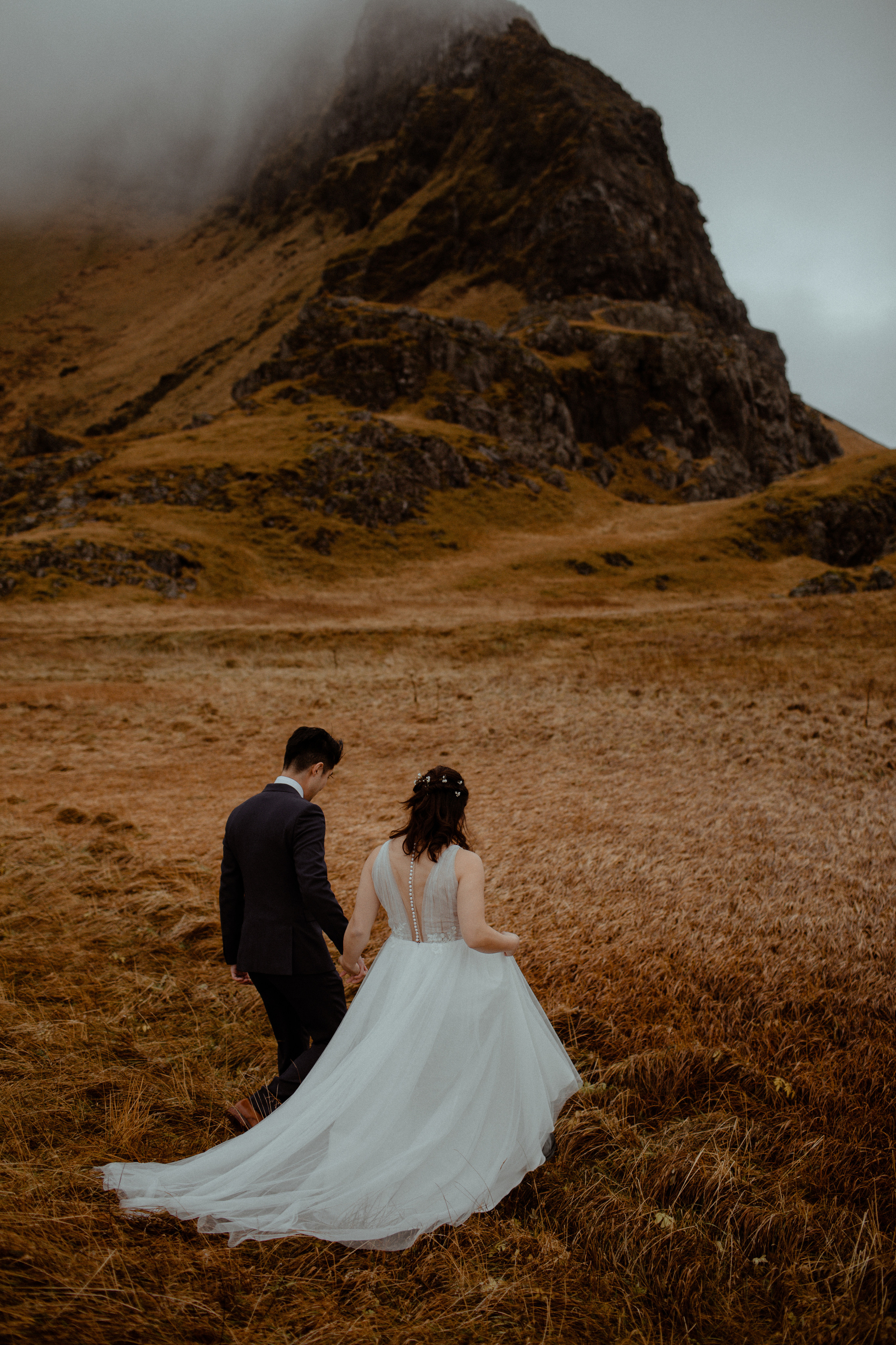 Hidden Waterfalls Iceland Elopement. Iceland elopement photographer & videographer