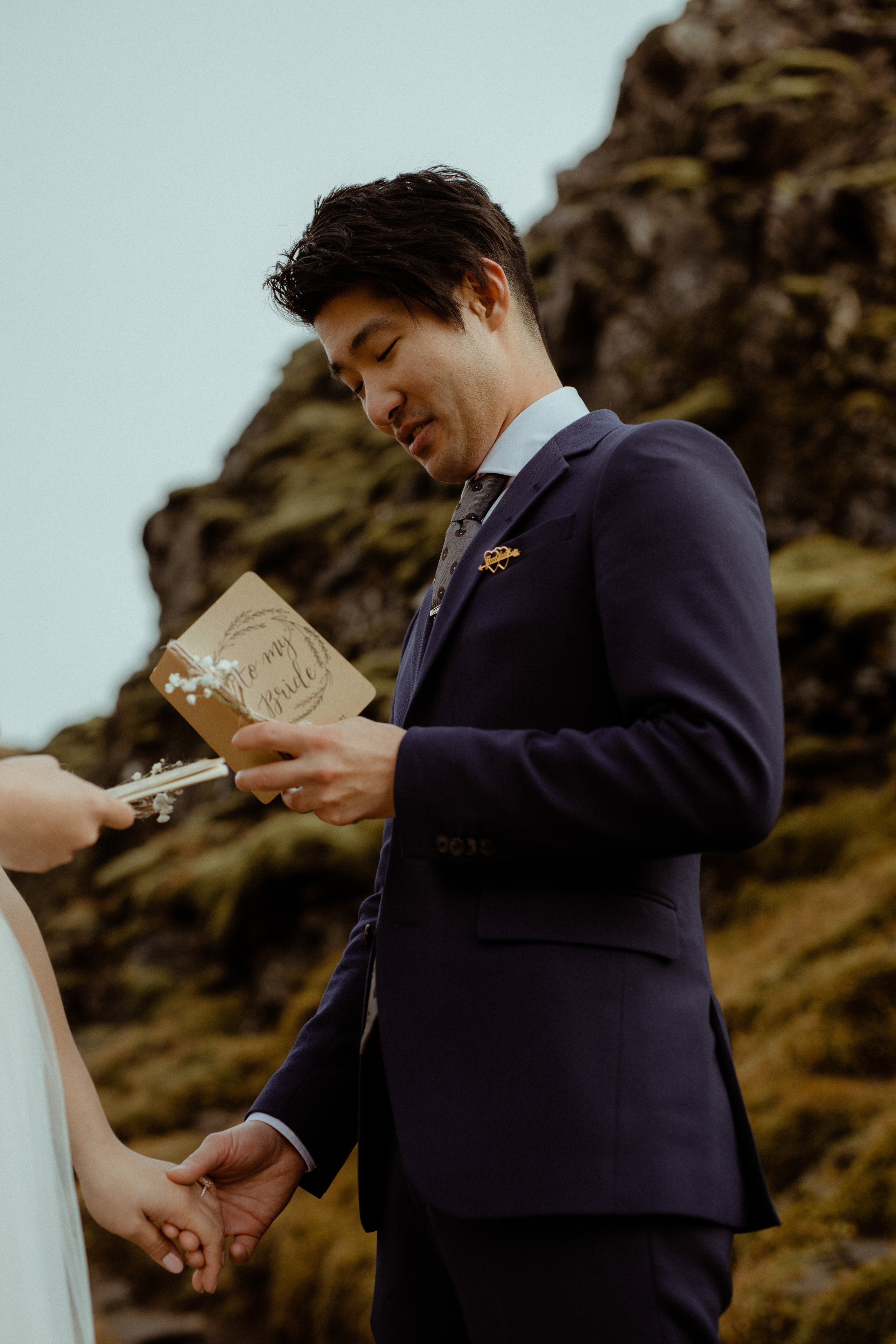 Hidden Waterfalls Iceland Elopement. Iceland elopement photographer & videographer