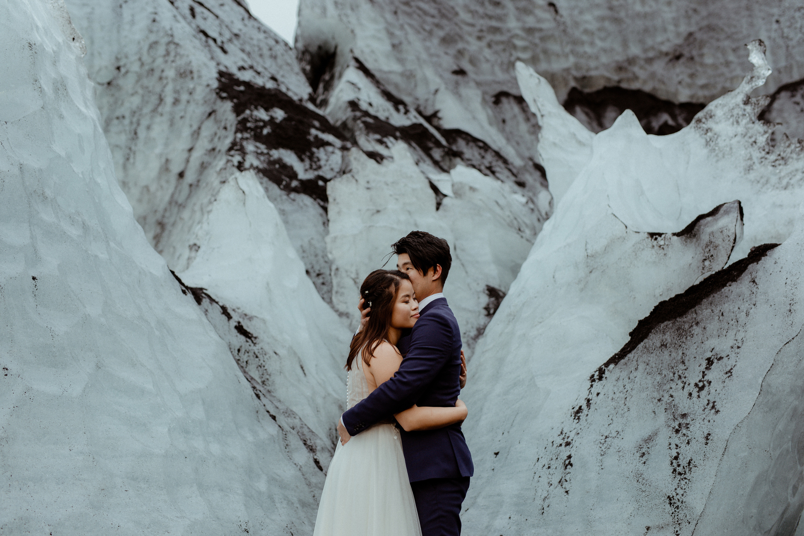 Hidden Waterfalls Iceland Elopement. Iceland elopement photographer & videographer