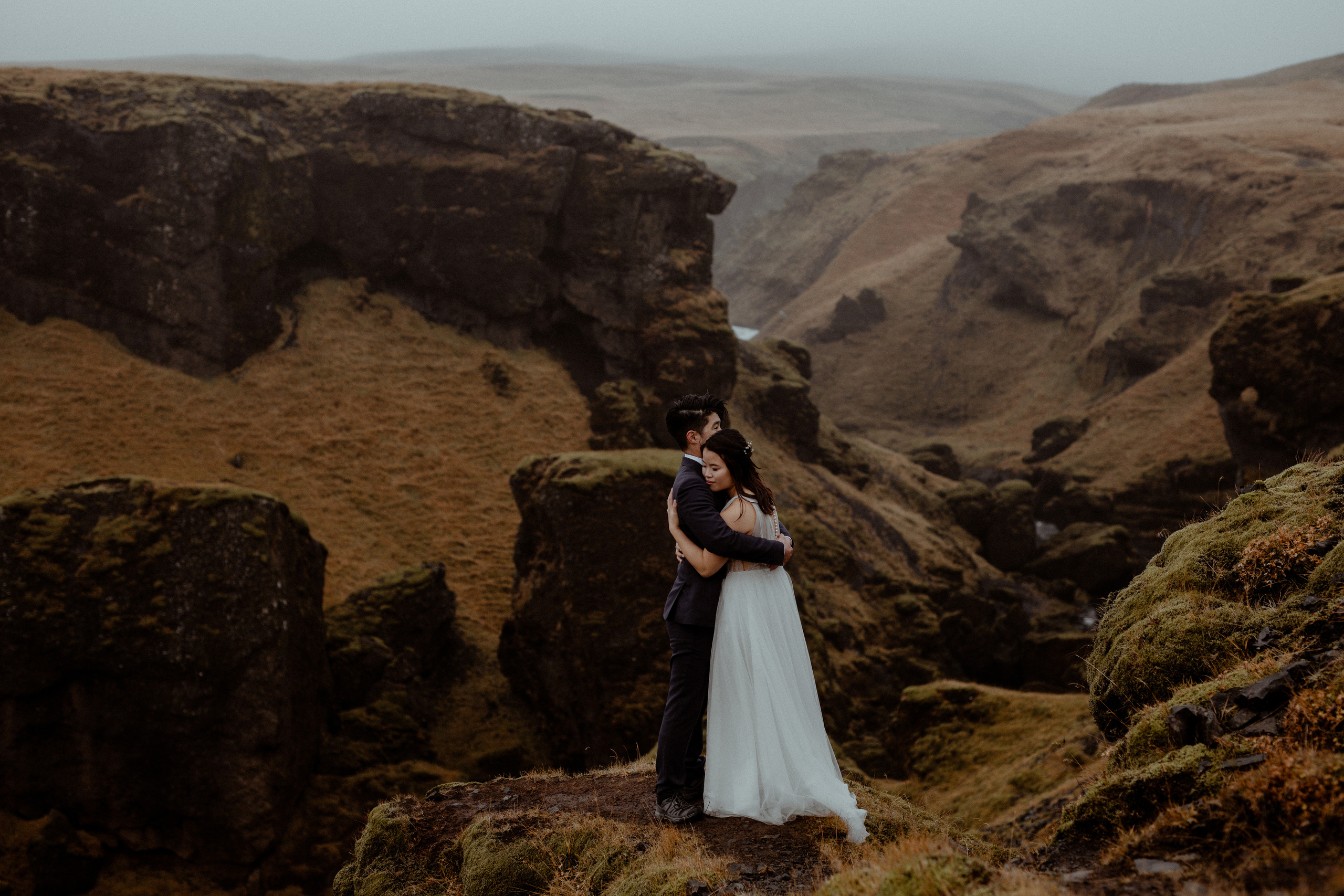 Hidden Waterfalls Iceland Elopement. Iceland elopement photographer & videographer