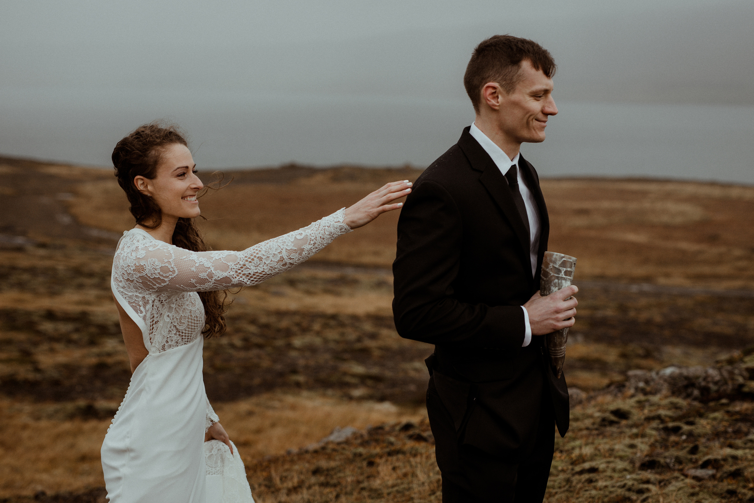 Scenic Fjords Elopement in Iceland. Iceland elopement photographer & videographer