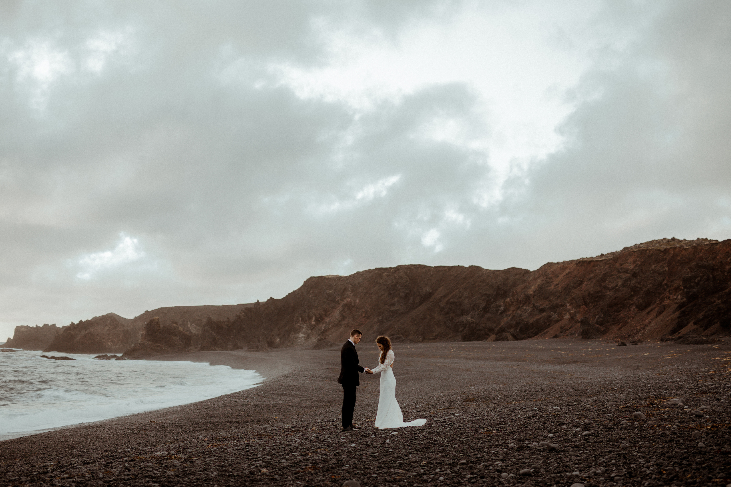 Scenic Fjords Elopement in Iceland. Iceland elopement photographer & videographer