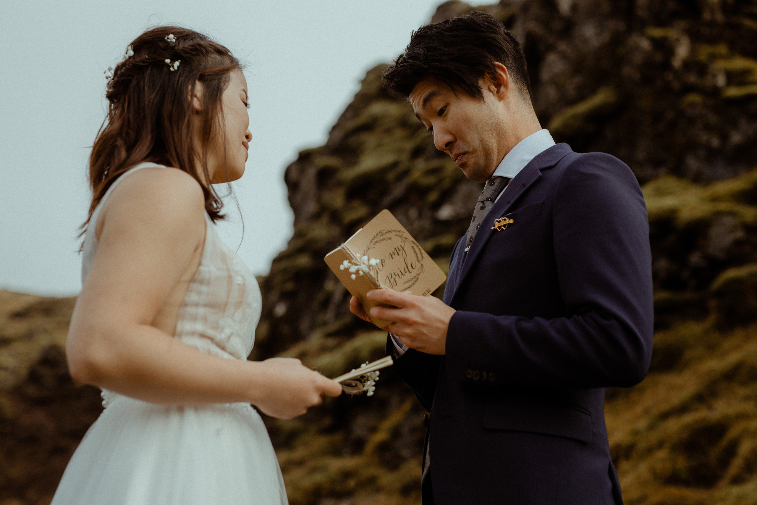 Hidden Waterfalls Iceland Elopement. Iceland elopement photographer & videographer