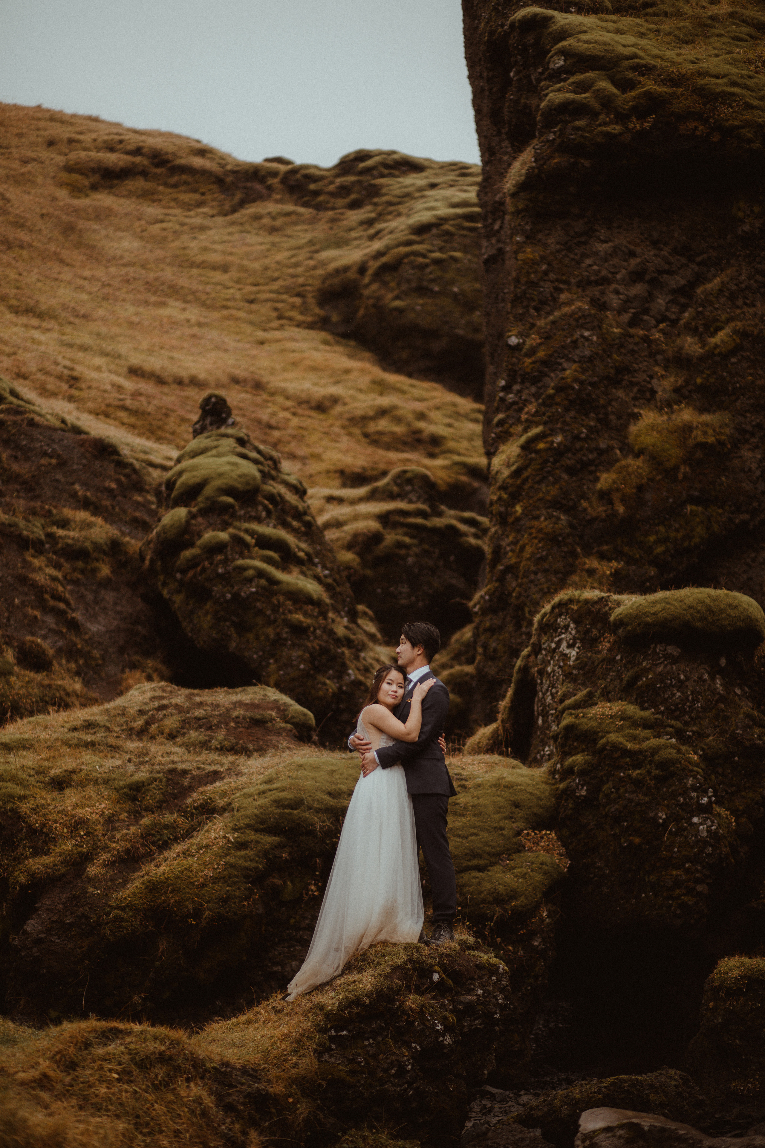 Hidden Waterfalls Iceland Elopement. Iceland elopement photographer & videographer