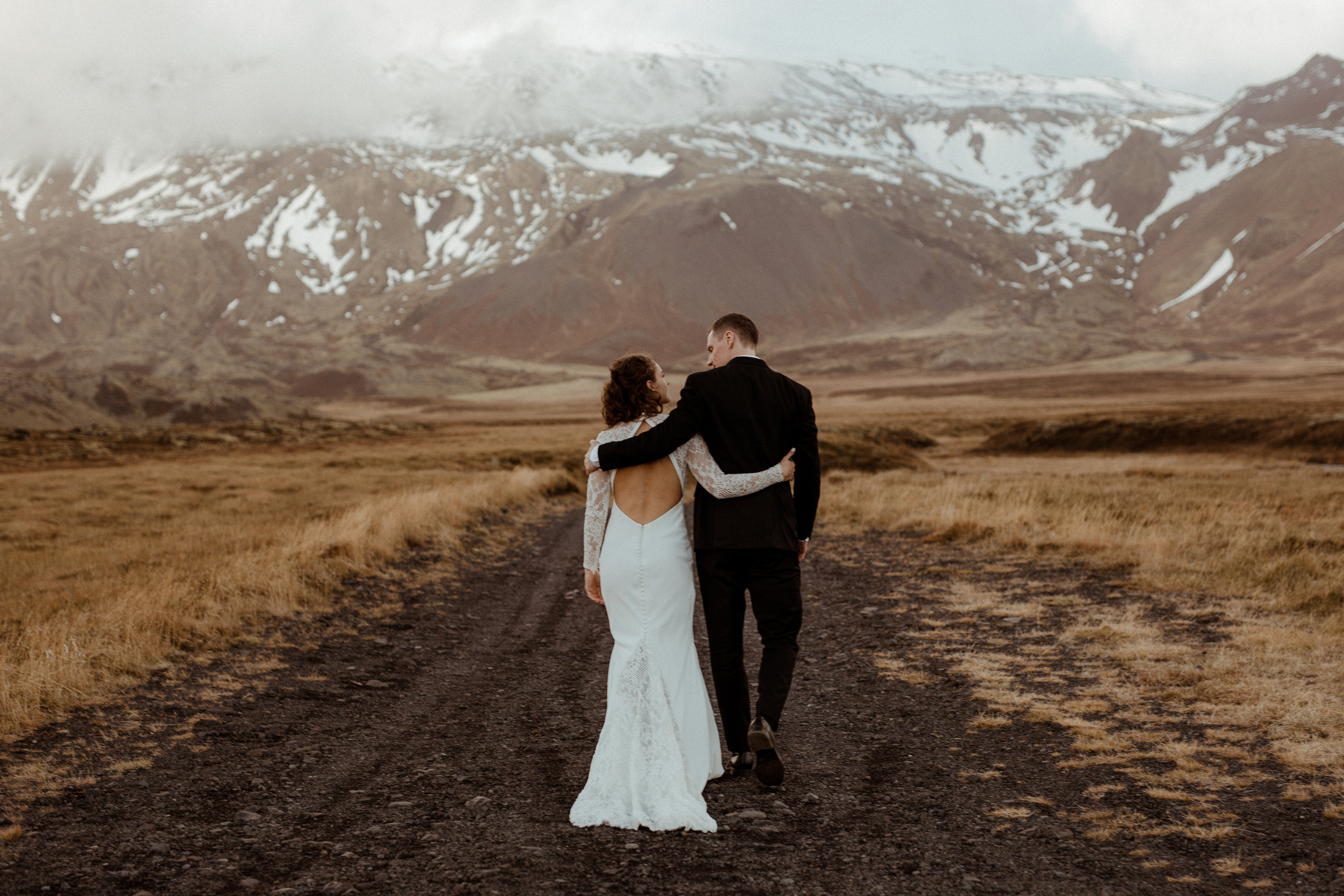 Scenic Fjords Elopement in Iceland. Iceland elopement photographer & videographer