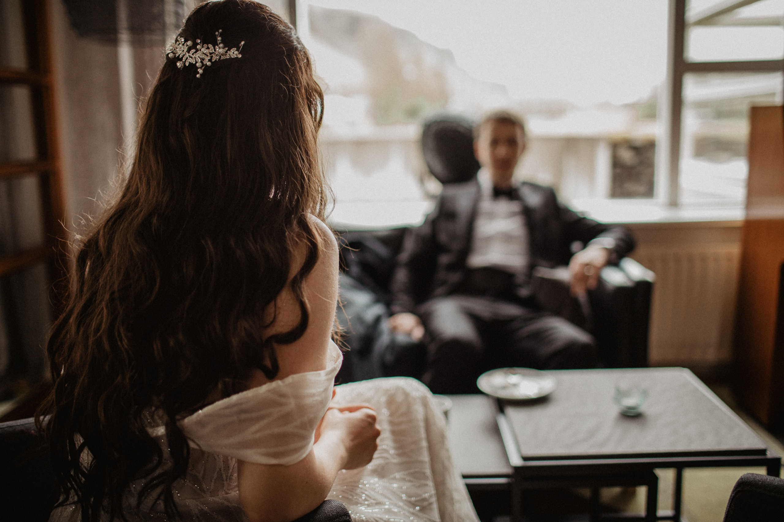 Elopement at secret canyon Iceland and diamond black beach. Iceland elopement photographer & videographer