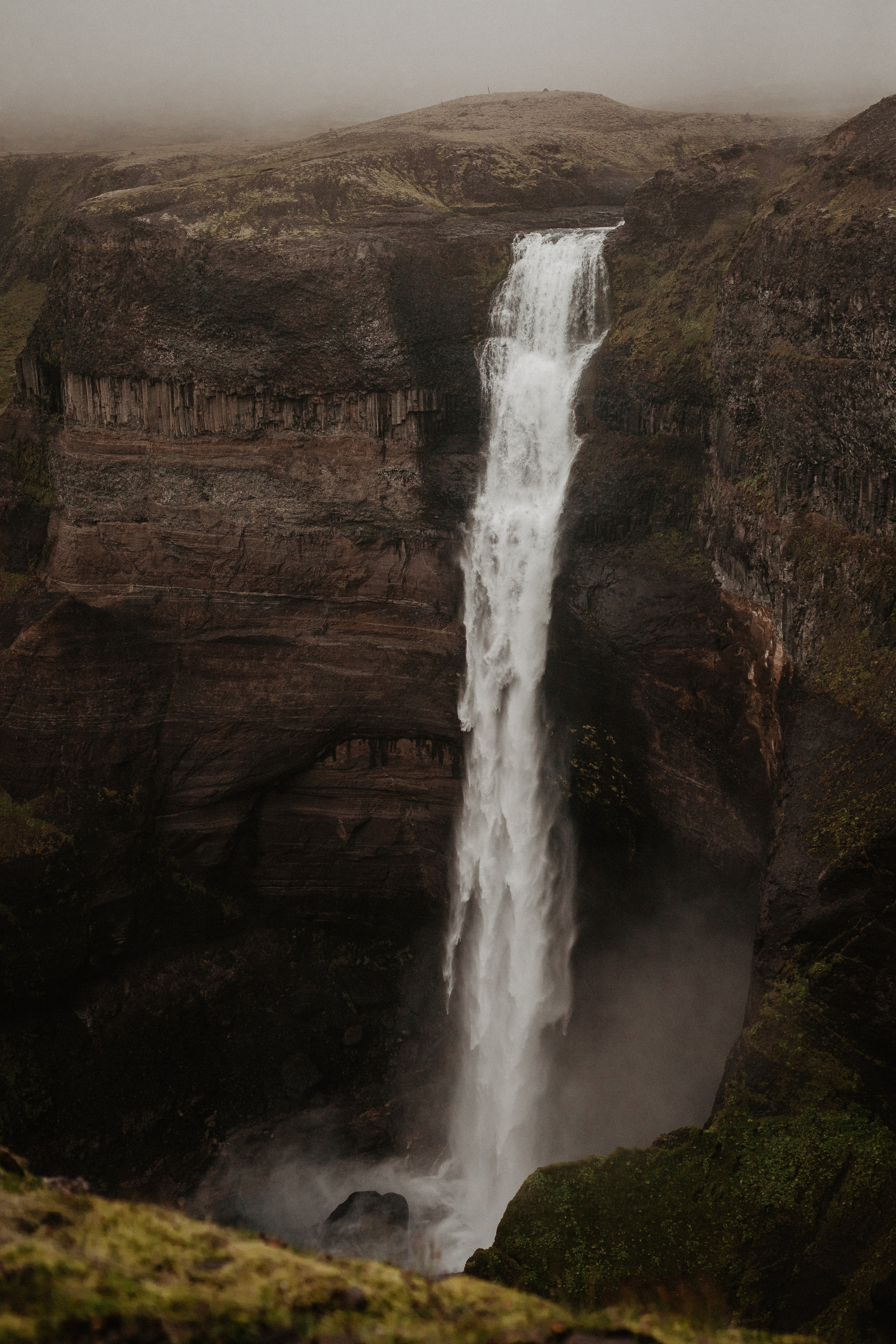 Elopement at Haifoss waterfall. Iceland elopement photographer & videographer