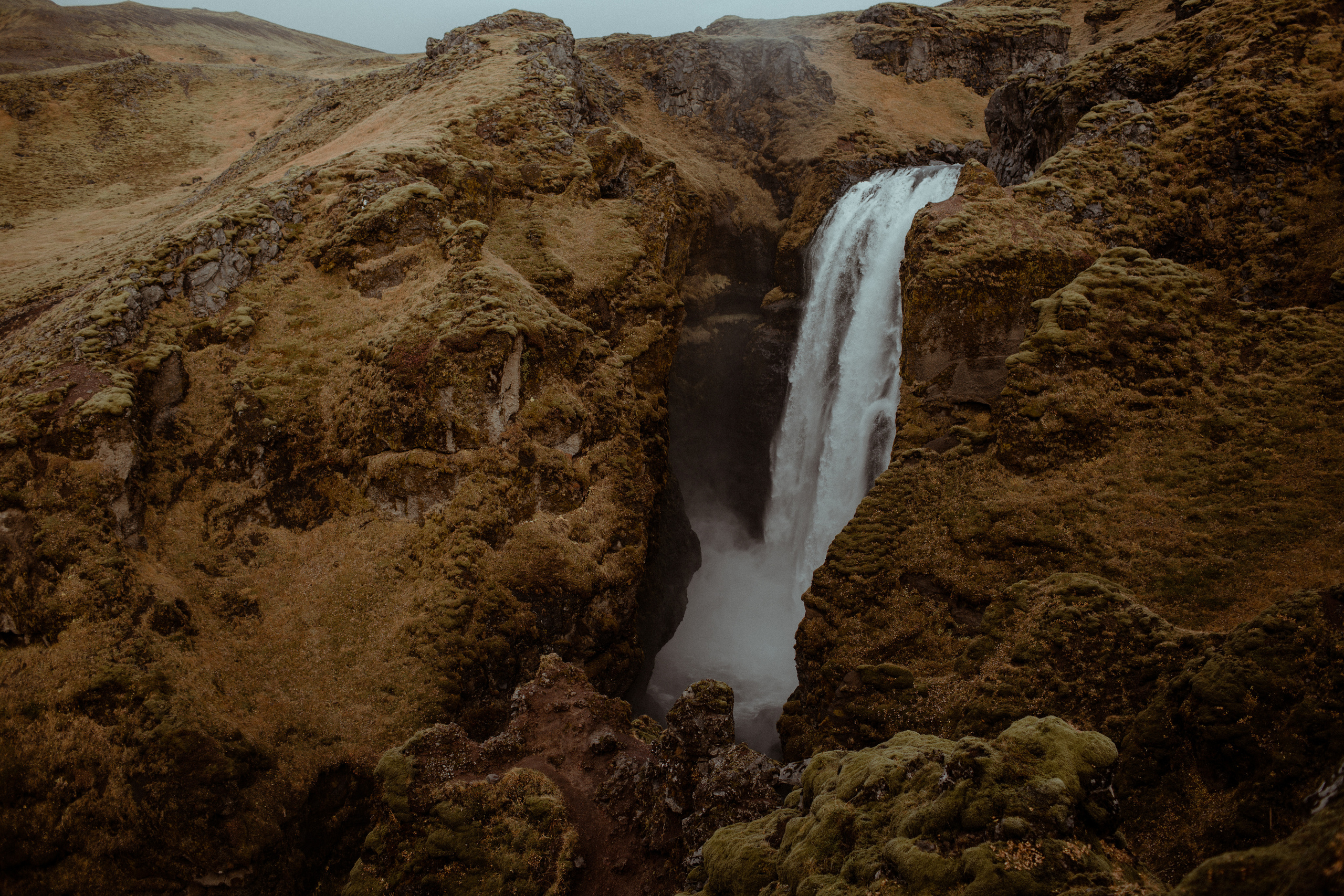 Hidden Waterfalls Iceland Elopement. Iceland elopement photographer & videographer