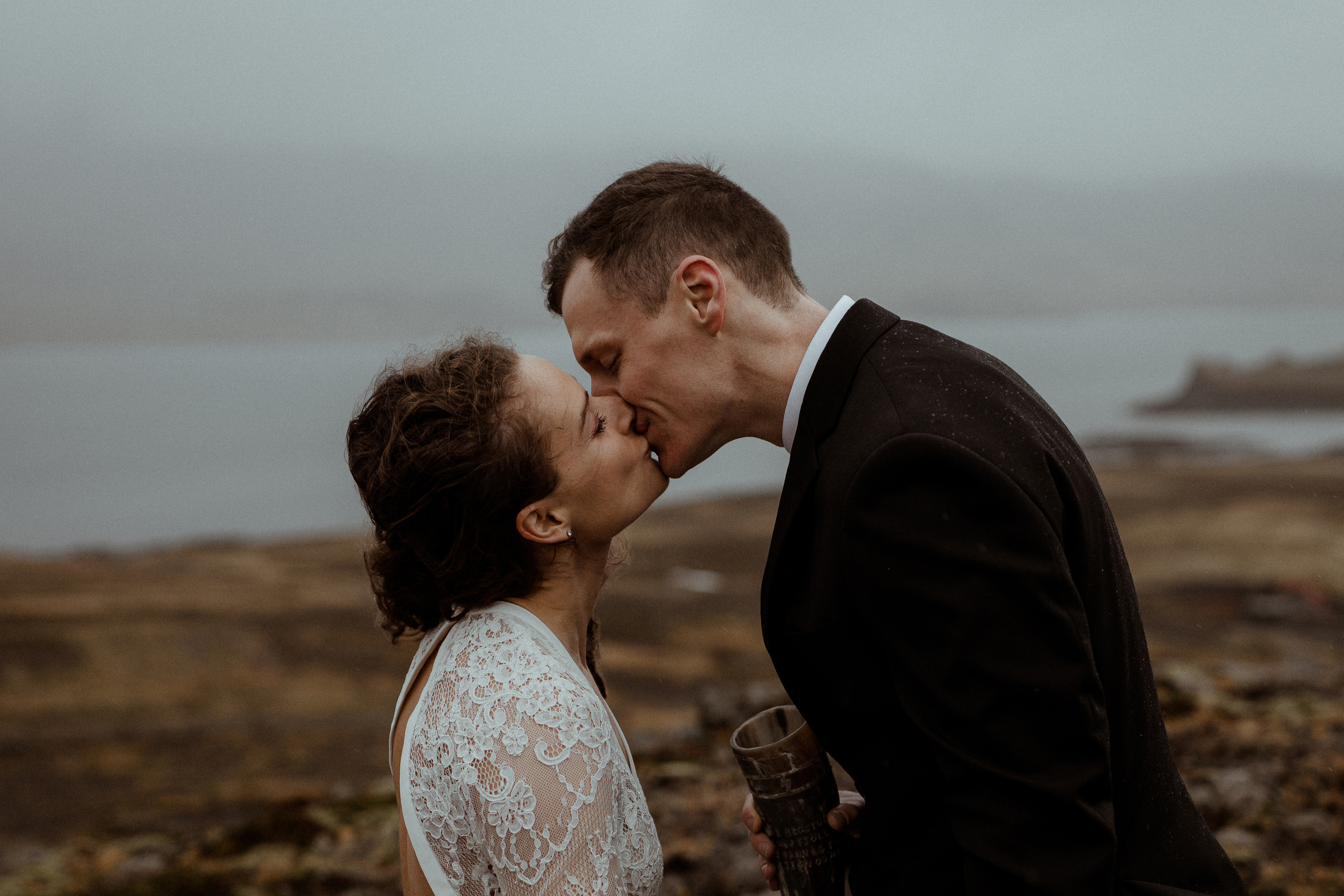 Scenic Fjords Elopement in Iceland. Iceland elopement photographer & videographer