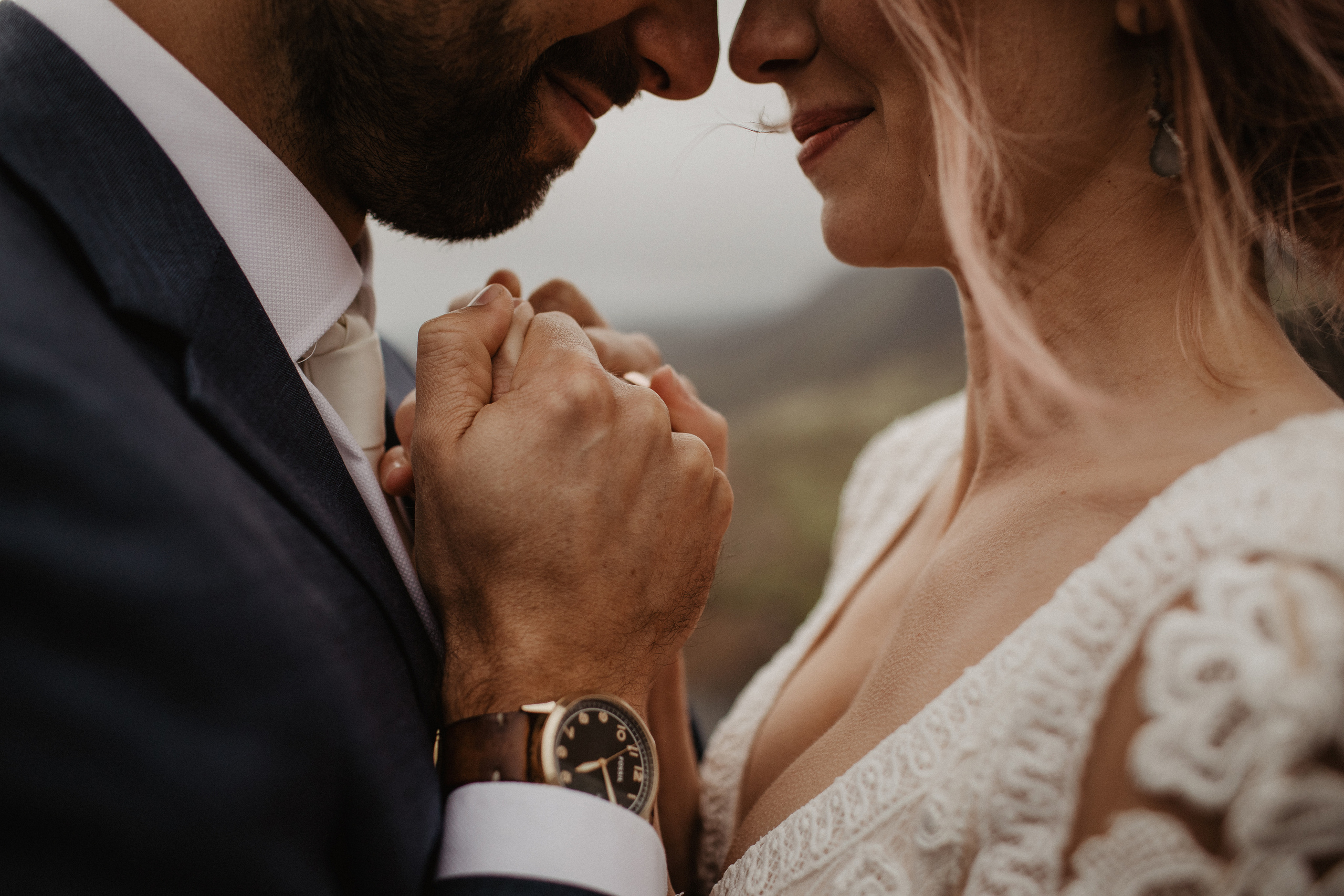 Elopement at Haifoss waterfall. Iceland elopement photographer & videographer