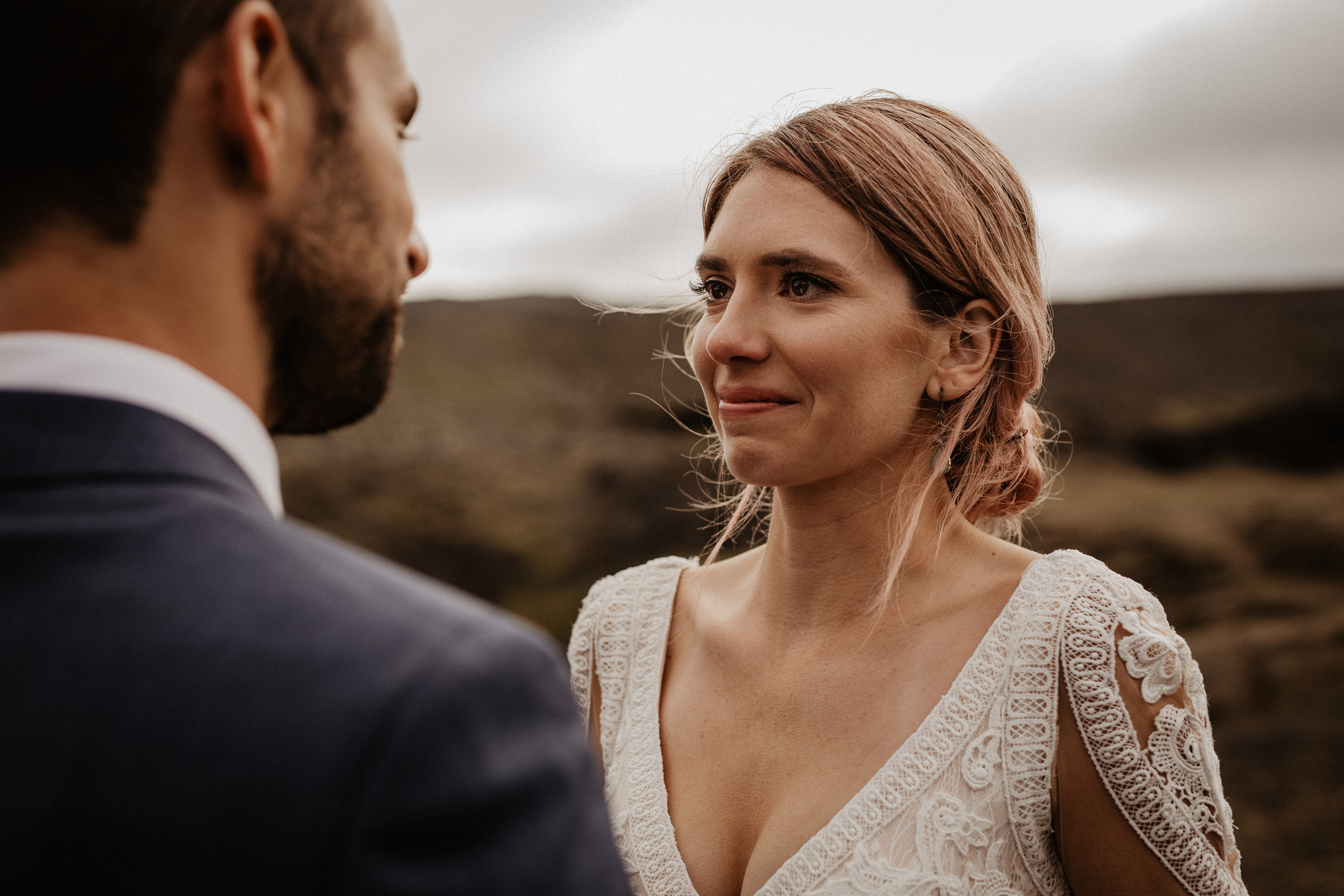 Elopement at Haifoss waterfall. Iceland elopement photographer & videographer