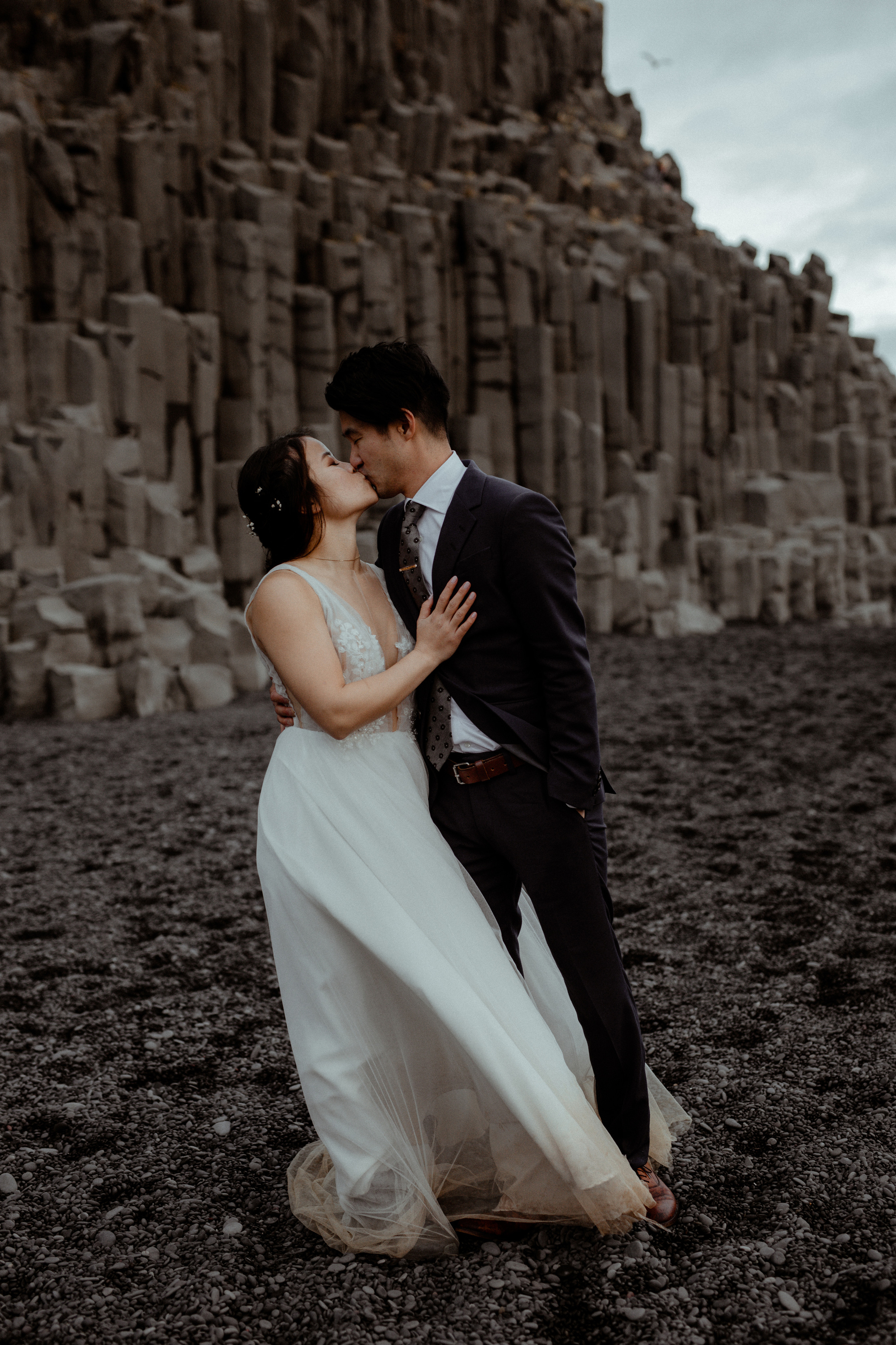 Hidden Waterfalls Iceland Elopement. Iceland elopement photographer & videographer