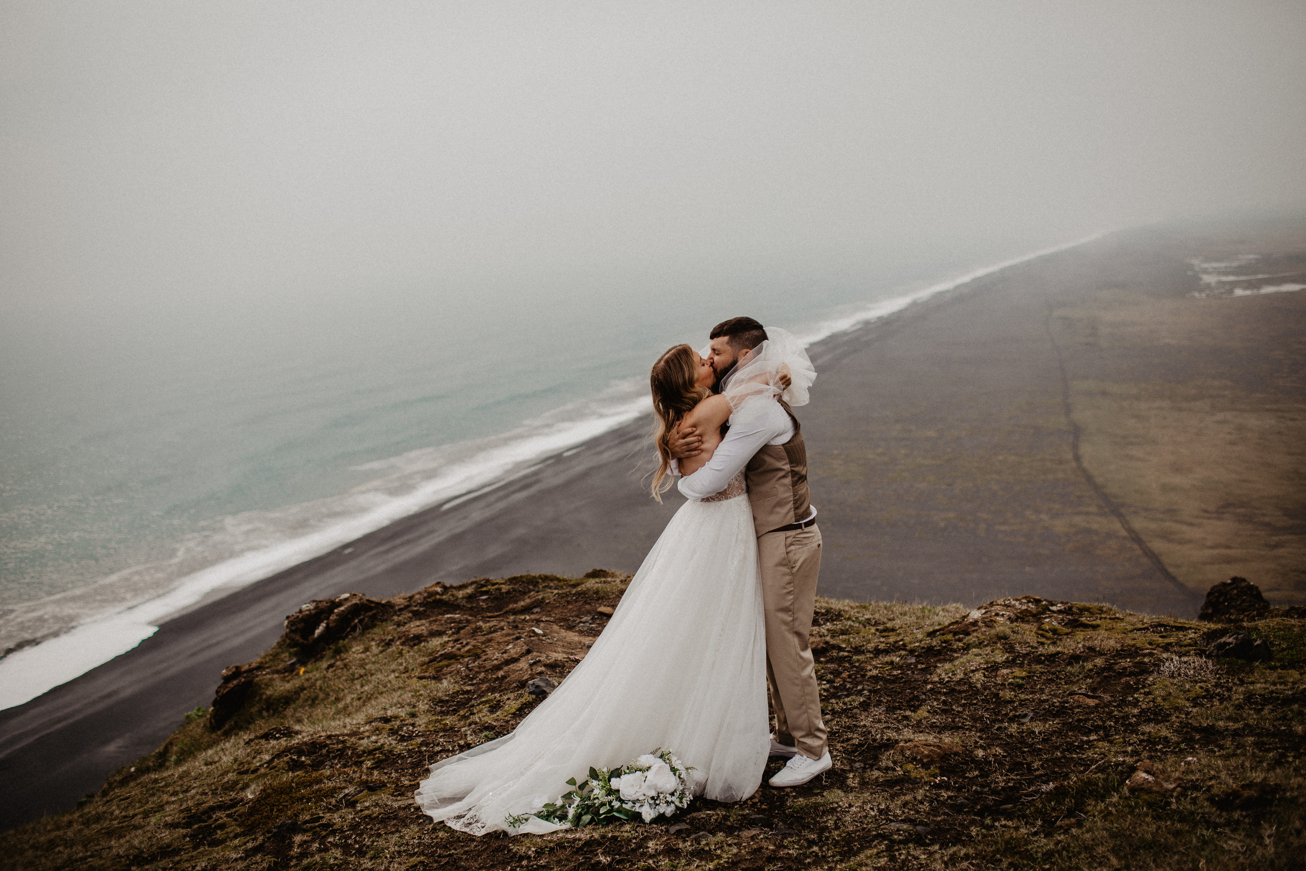 Vow exchanging ceremony in Iceland | Elopement in South Iceland. Iceland elopement photographer & videographer