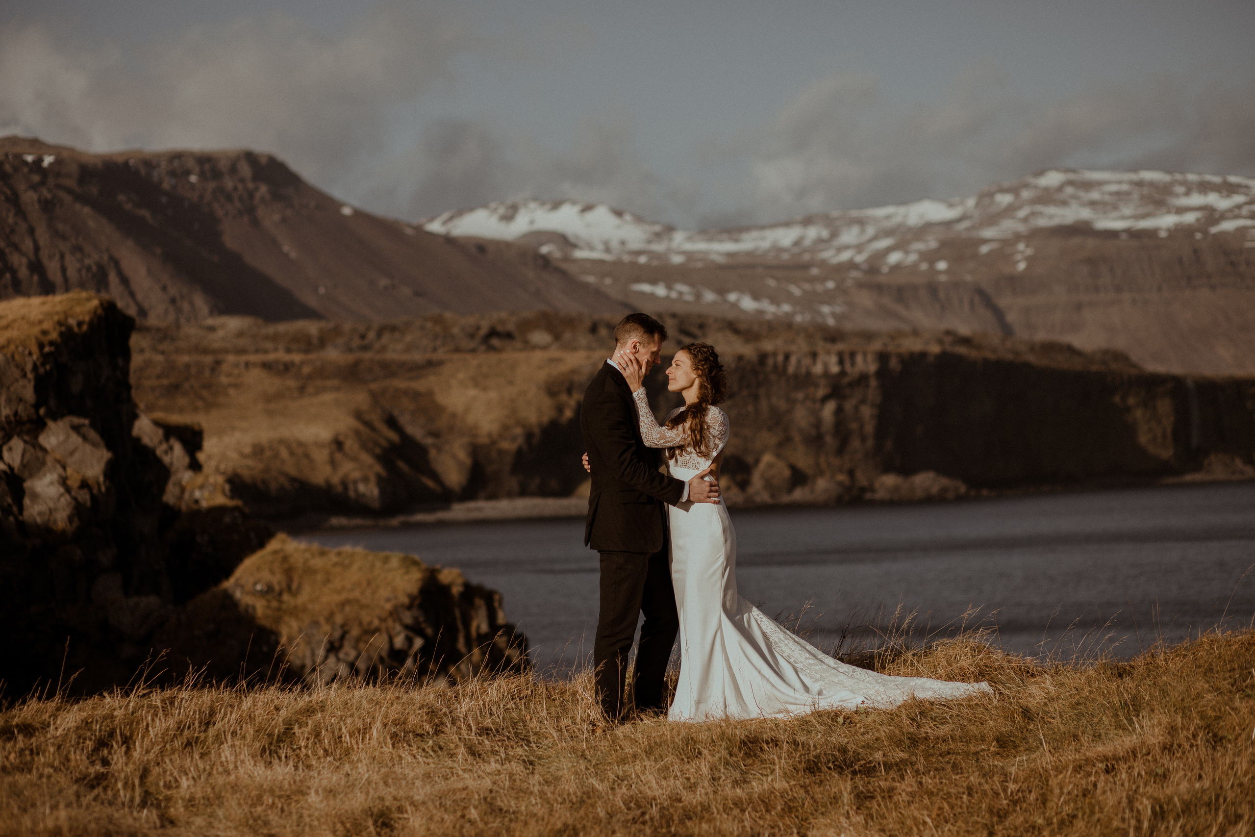 Scenic Fjords Elopement in Iceland. Iceland elopement photographer & videographer