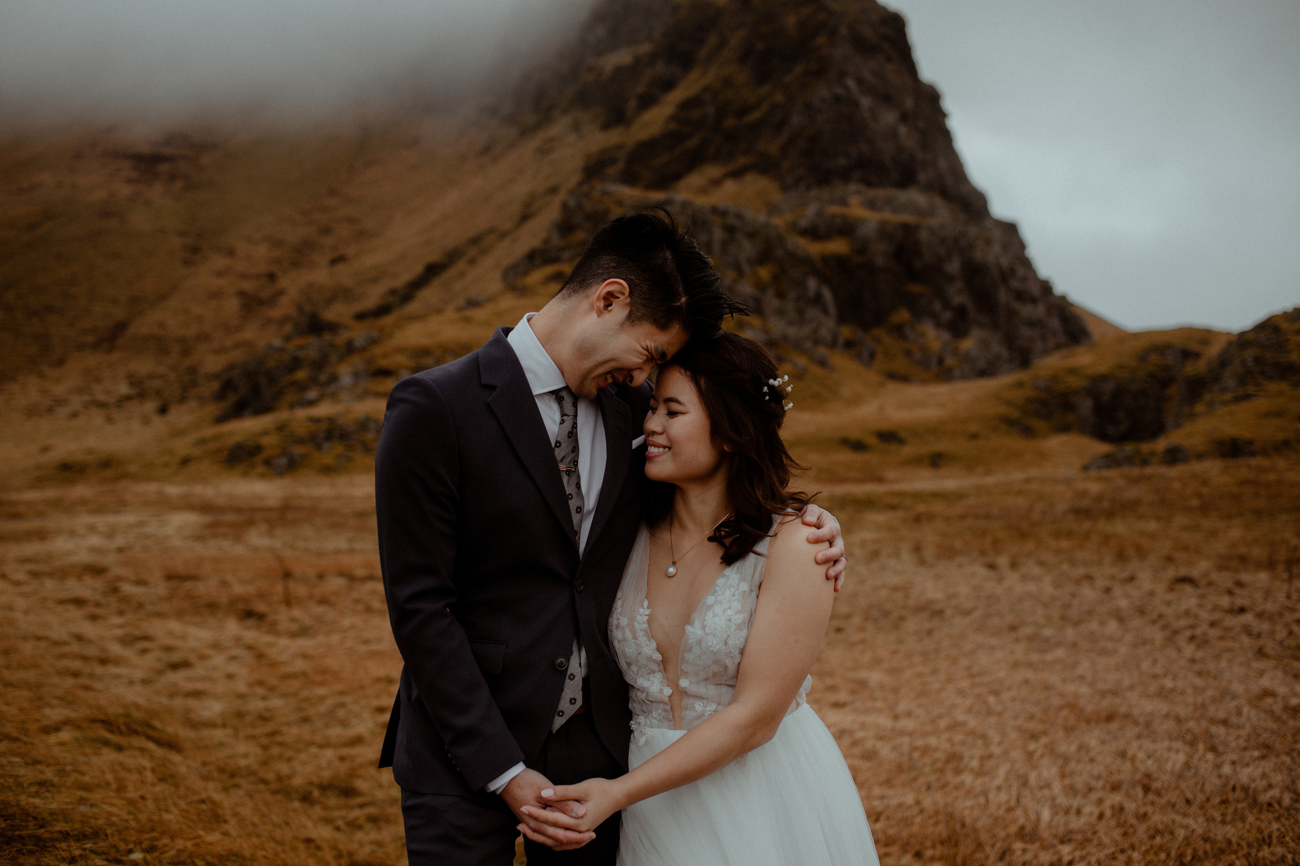 Hidden Waterfalls Iceland Elopement. Iceland elopement photographer & videographer