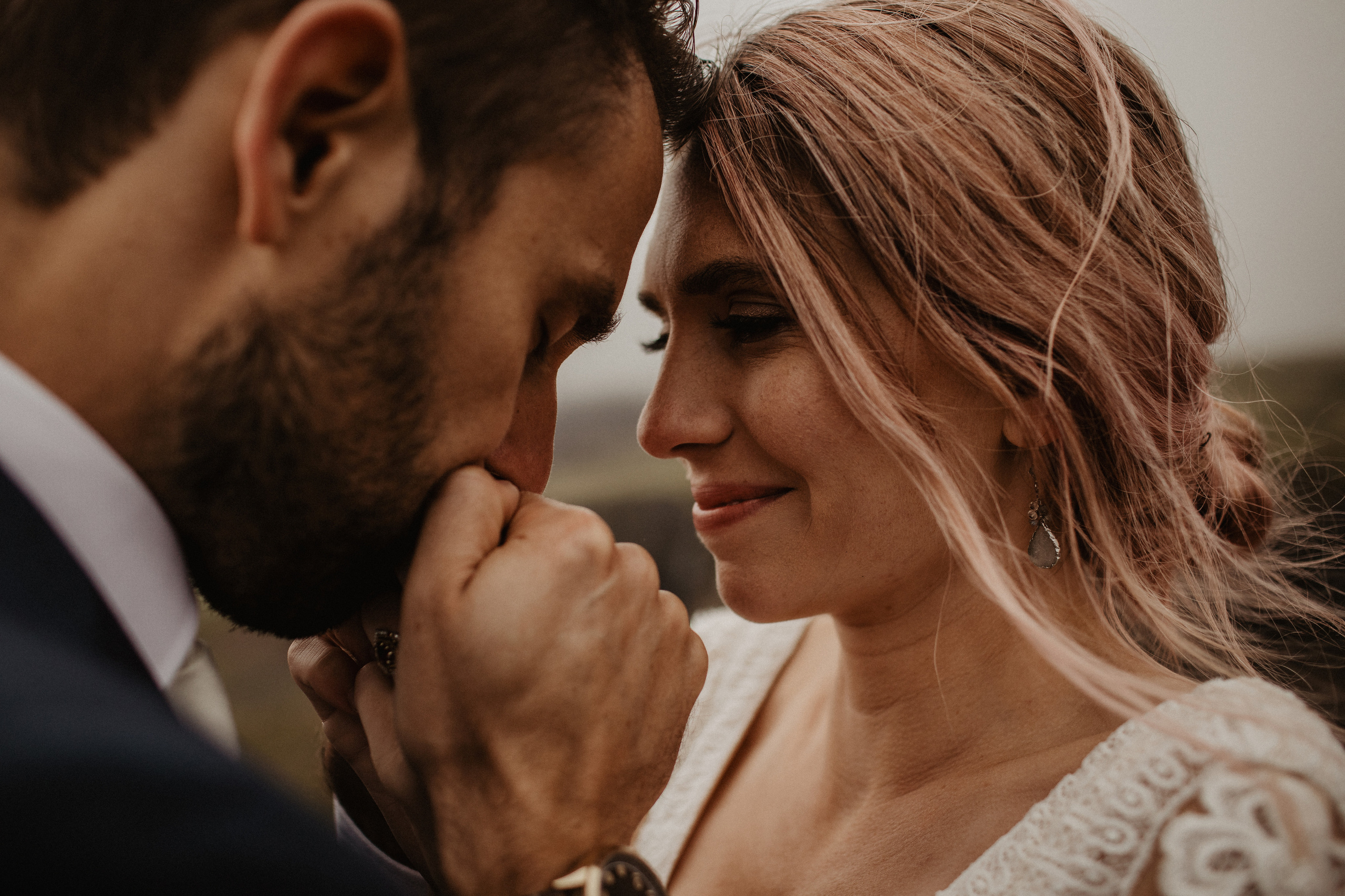 Elopement at Haifoss waterfall. Iceland elopement photographer & videographer