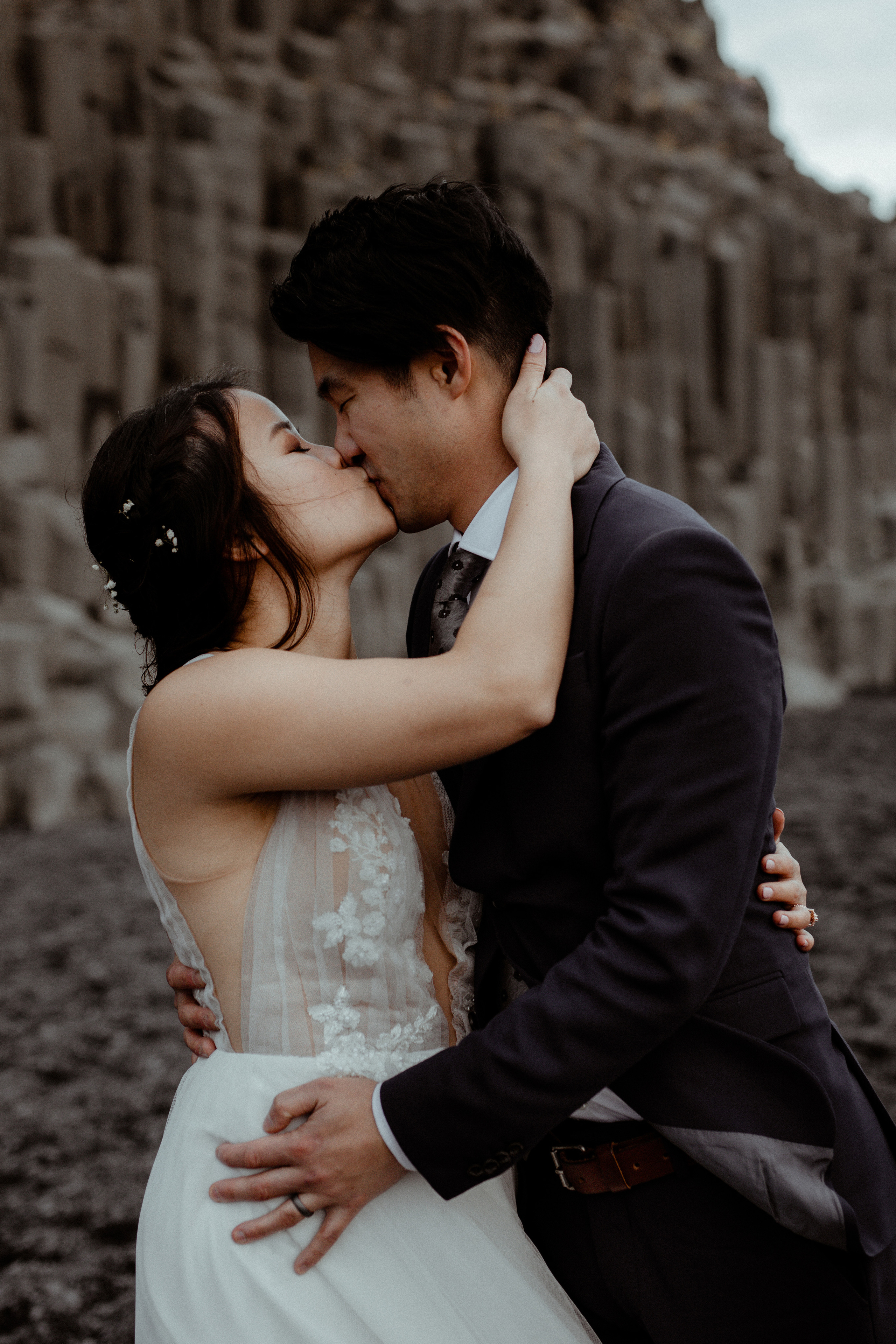 Hidden Waterfalls Iceland Elopement. Iceland elopement photographer & videographer