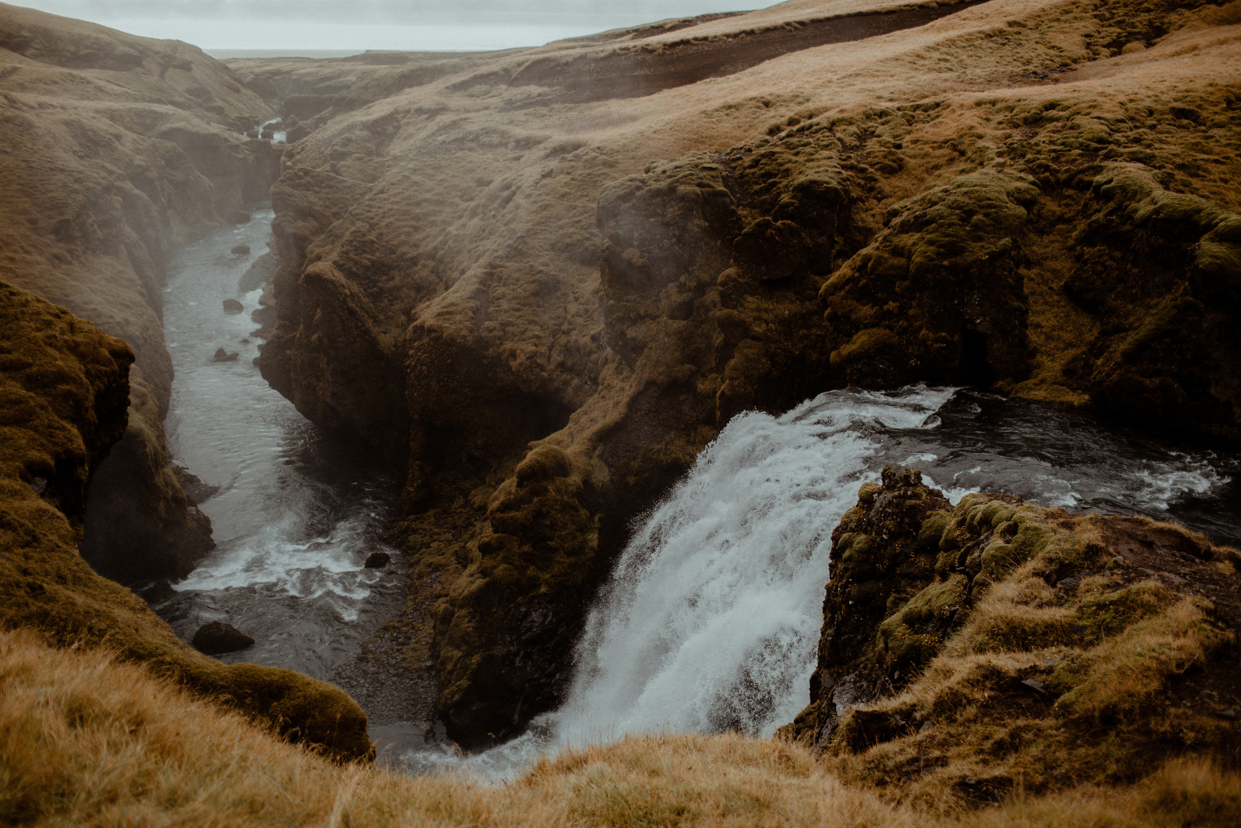 Hidden Waterfalls Iceland Elopement. Iceland elopement photographer & videographer