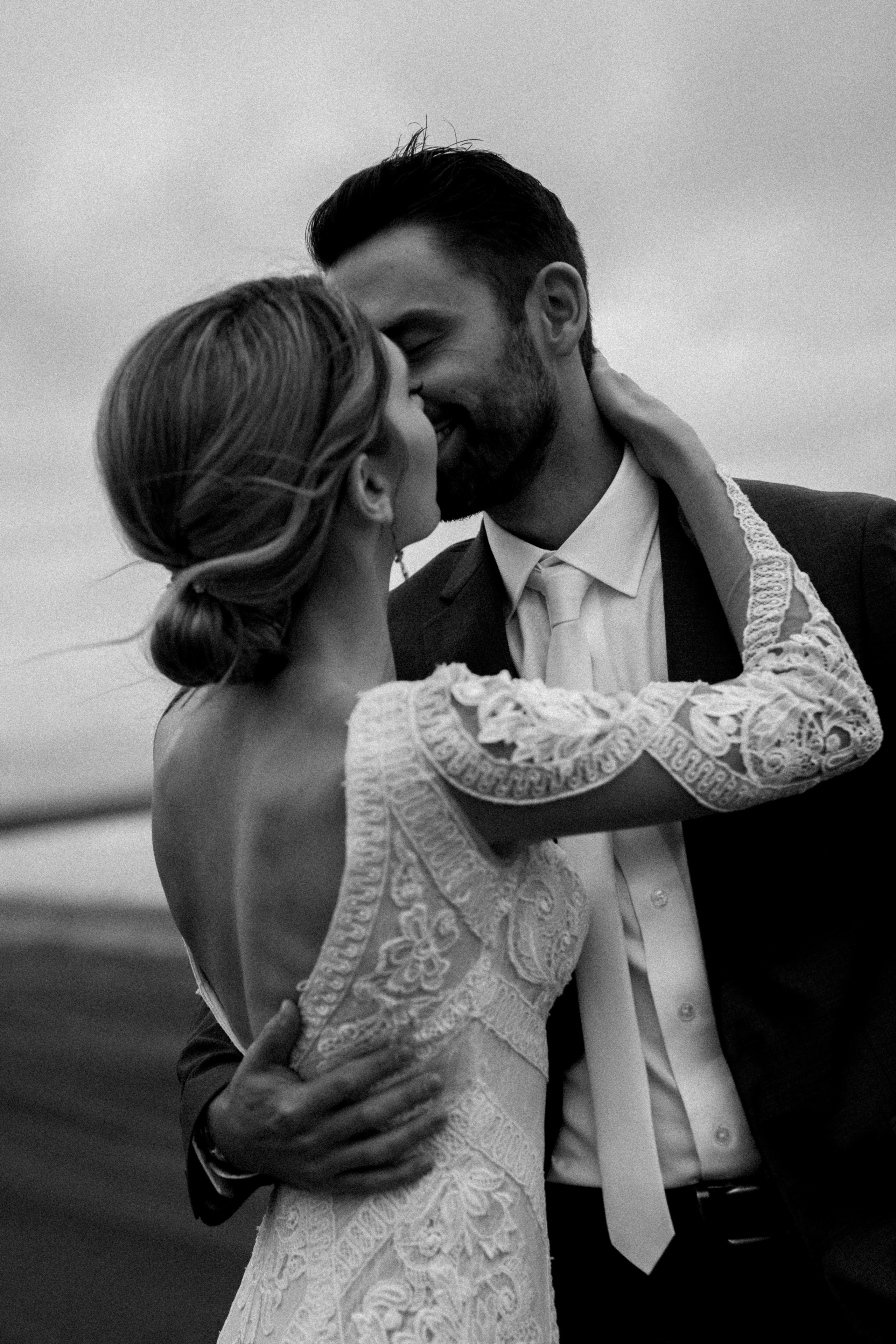 Elopement at Haifoss waterfall. Iceland elopement photographer & videographer