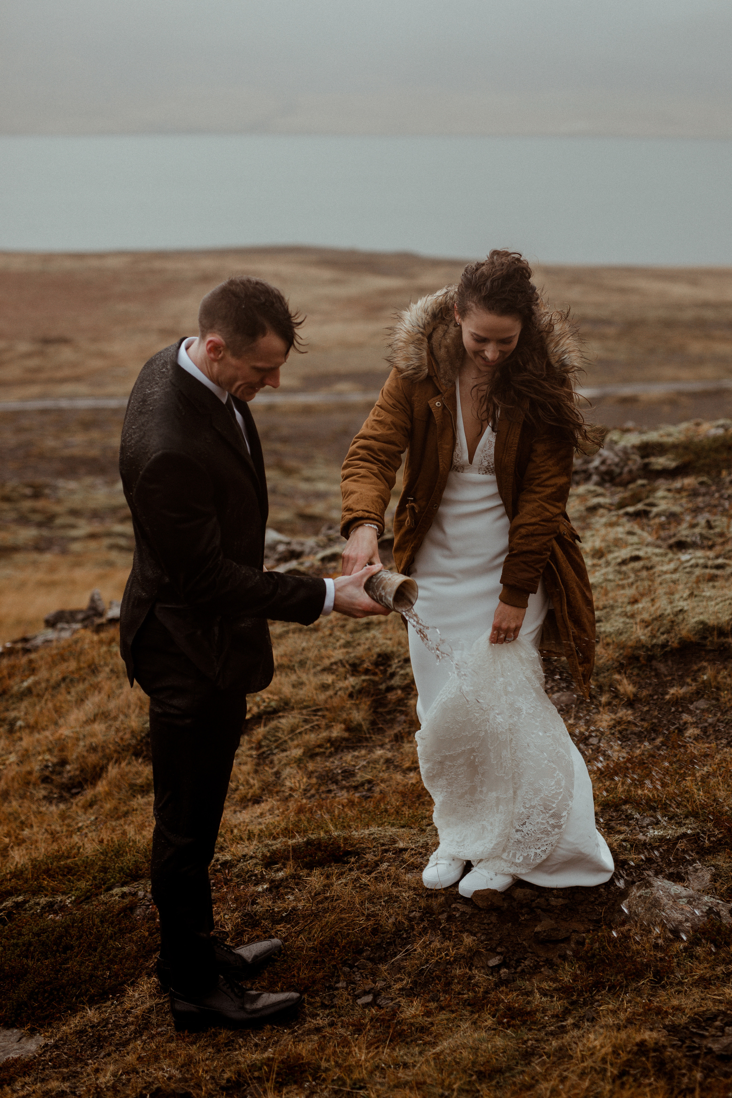 Scenic Fjords Elopement in Iceland. Iceland elopement photographer & videographer
