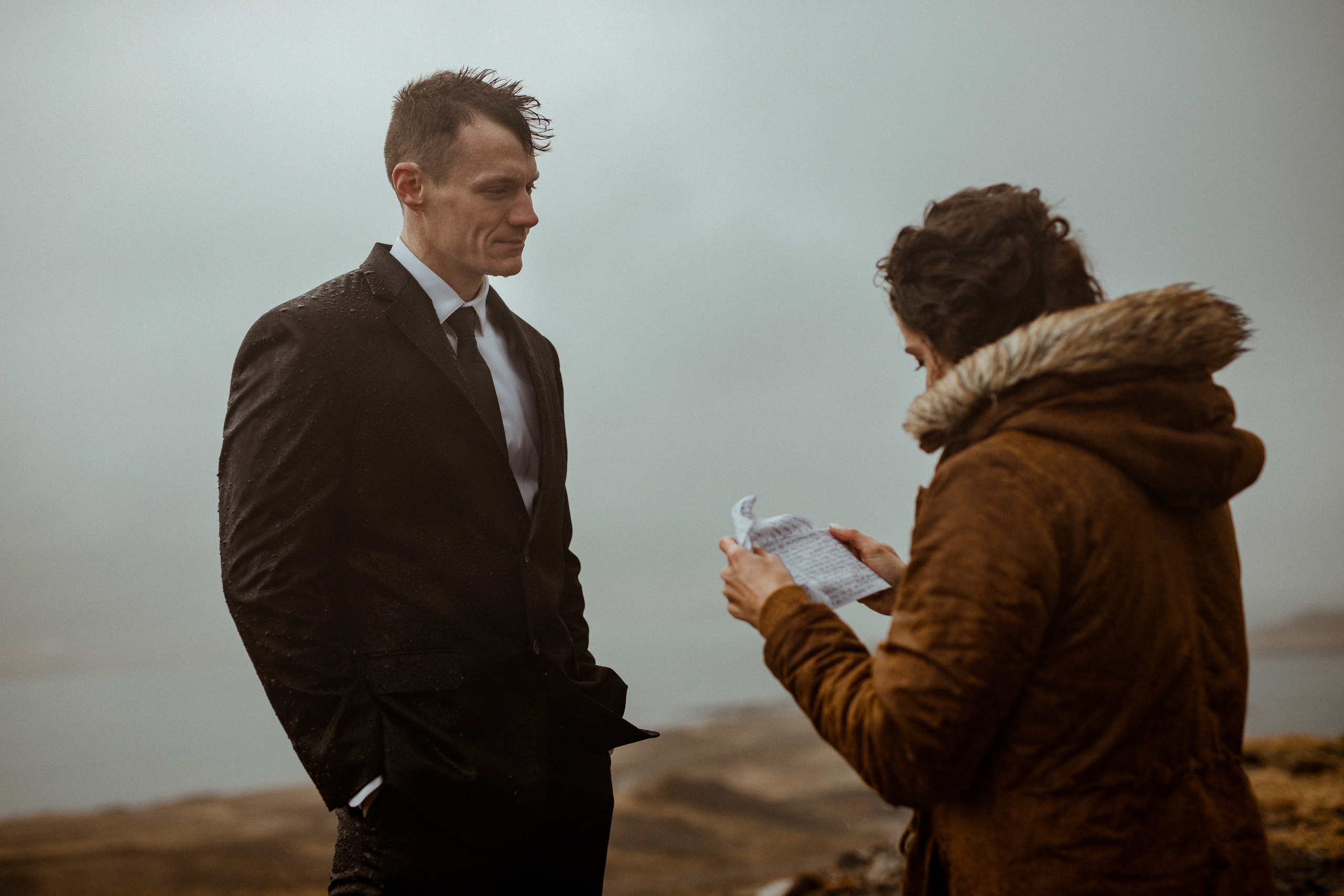 Scenic Fjords Elopement in Iceland. Iceland elopement photographer & videographer