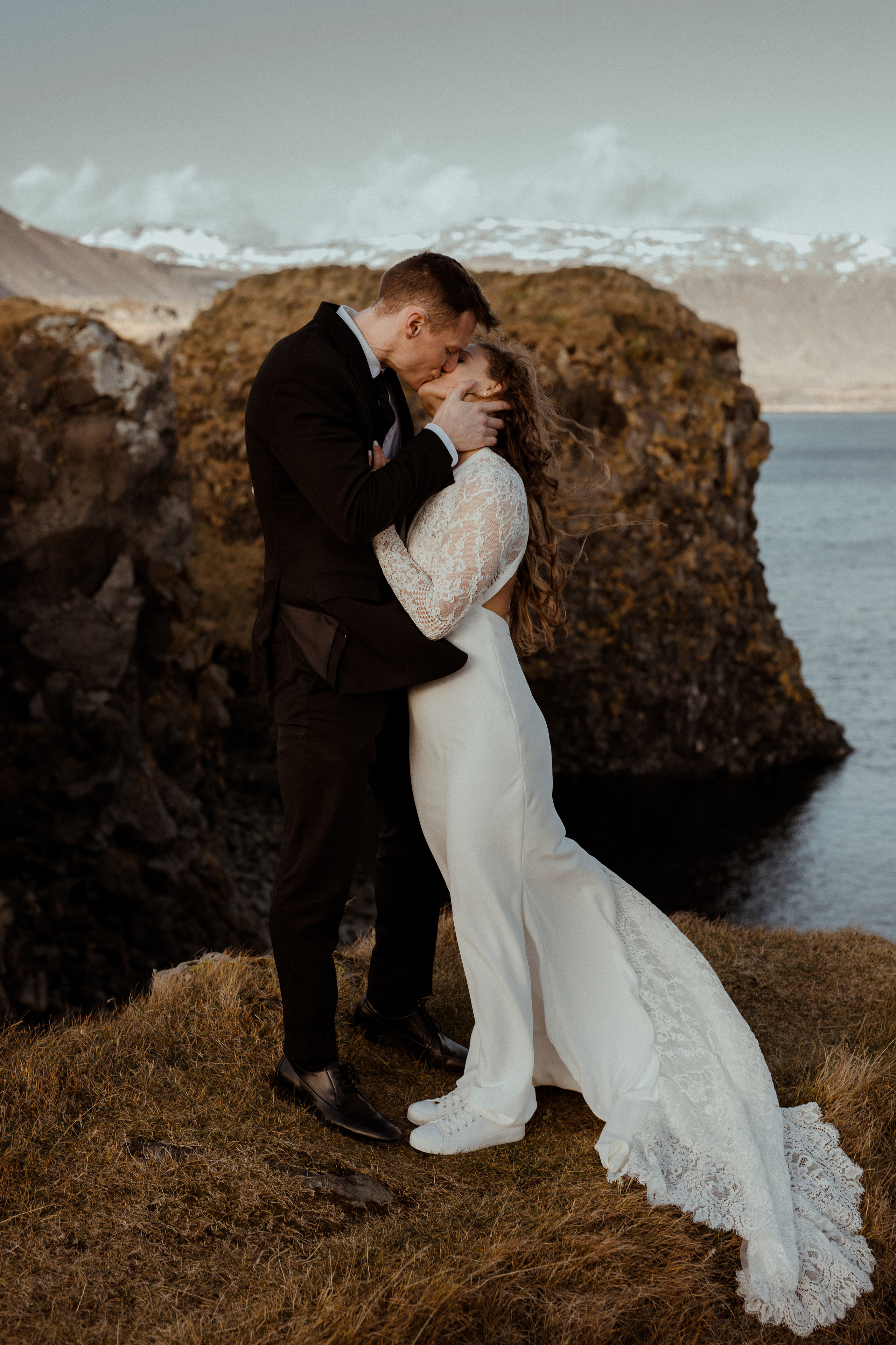 Scenic Fjords Elopement in Iceland. Iceland elopement photographer & videographer