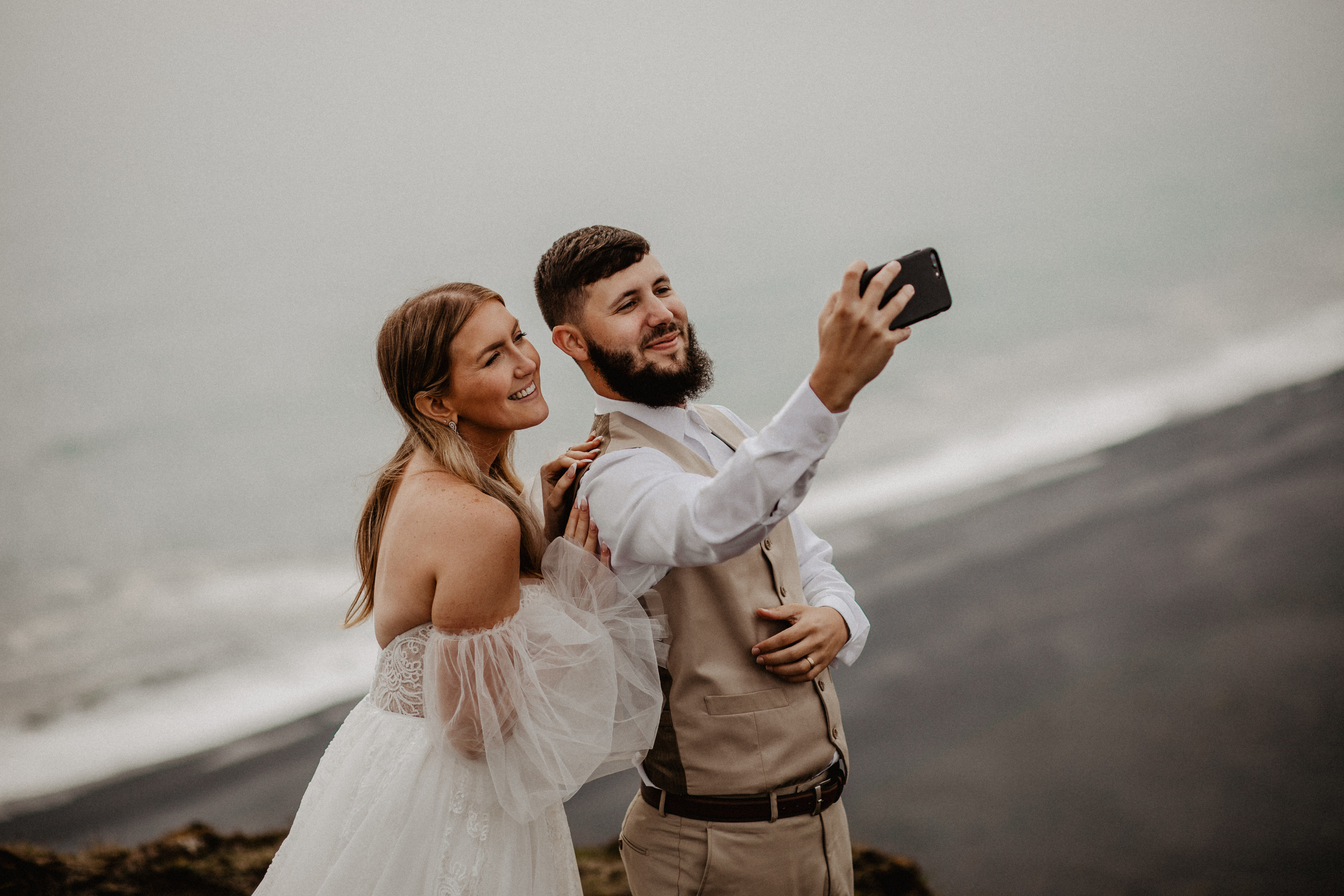 Vow exchanging ceremony in Iceland | Elopement in South Iceland. Iceland elopement photographer & videographer