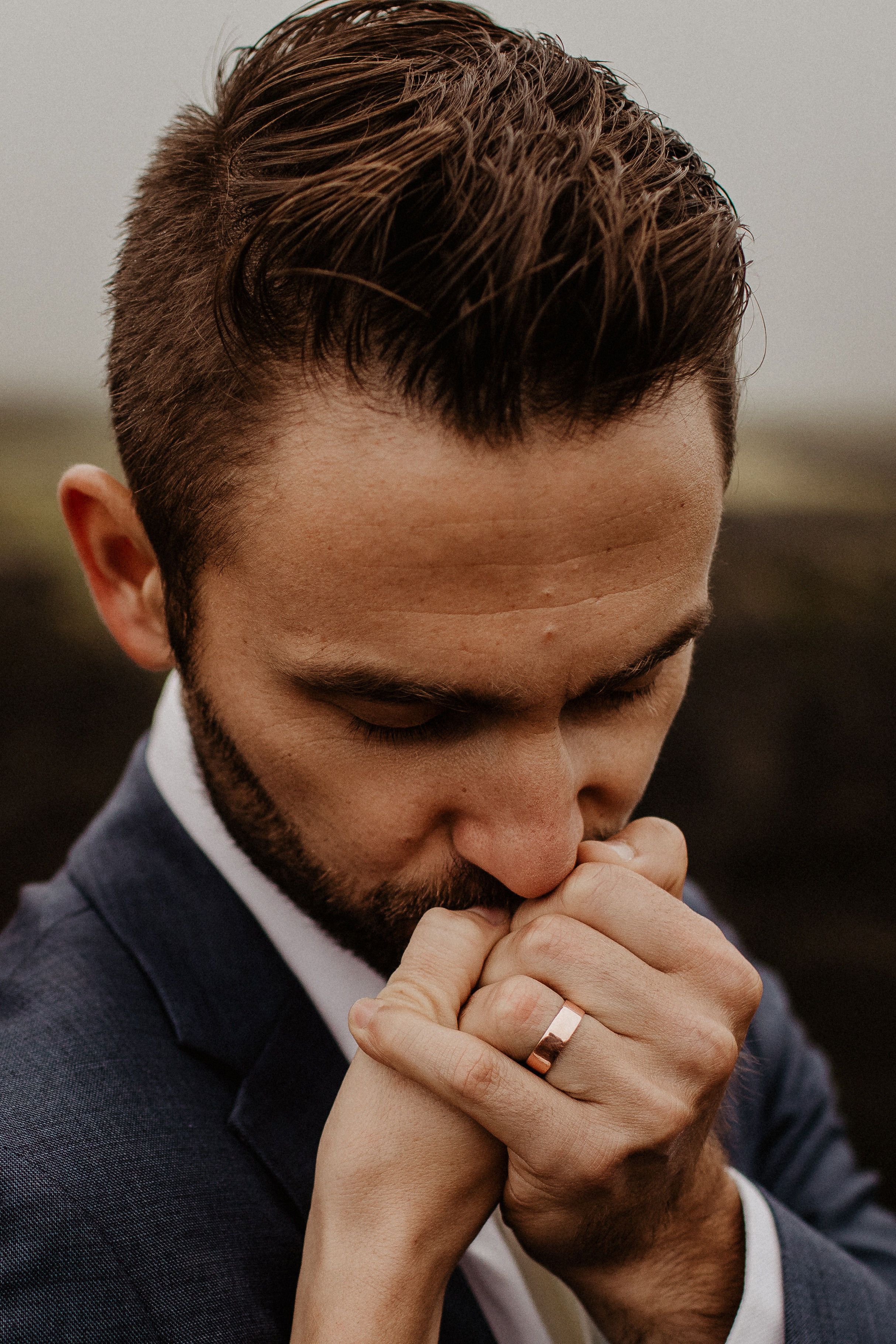Elopement at Haifoss waterfall. Iceland elopement photographer & videographer