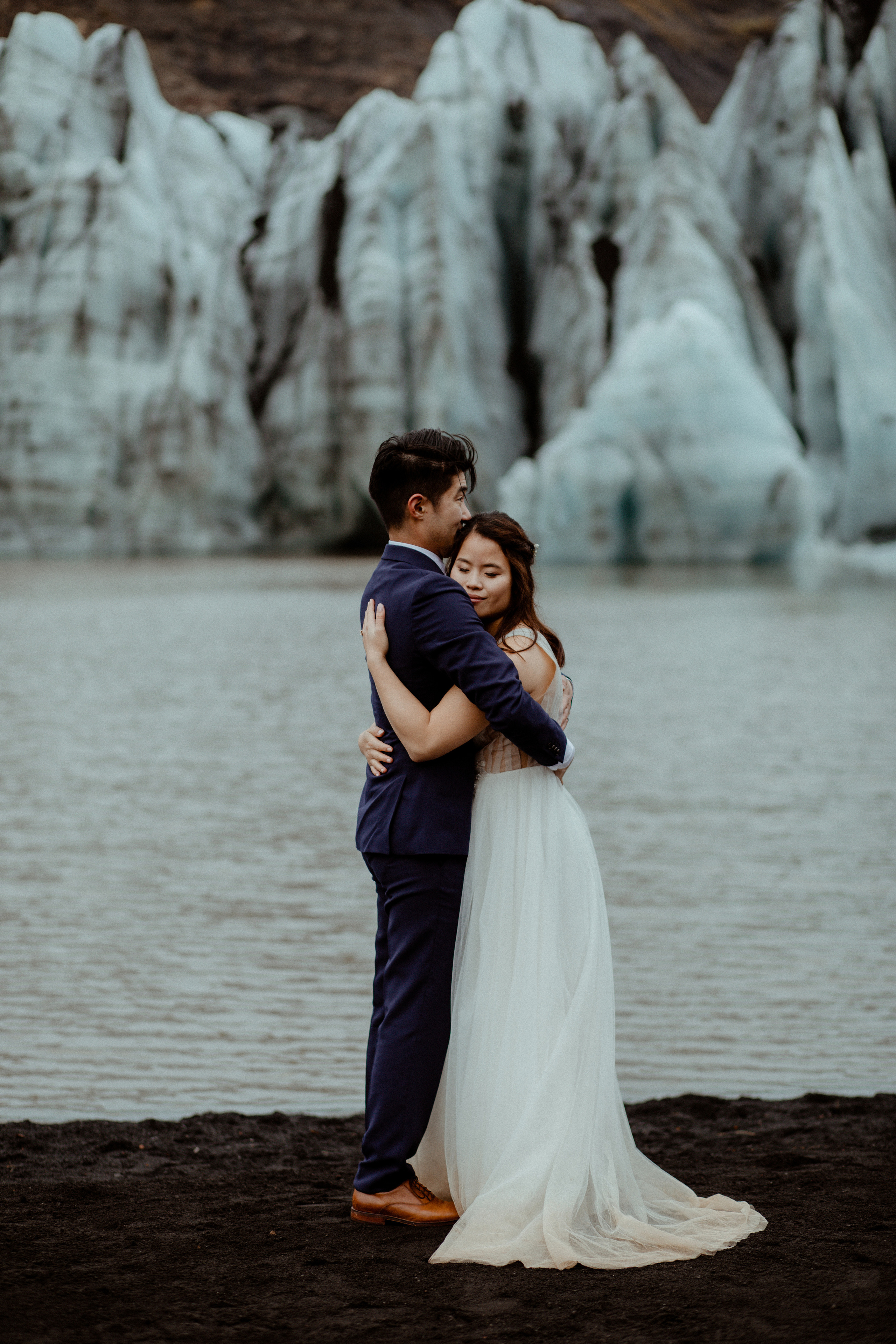 Hidden Waterfalls Iceland Elopement. Iceland elopement photographer & videographer