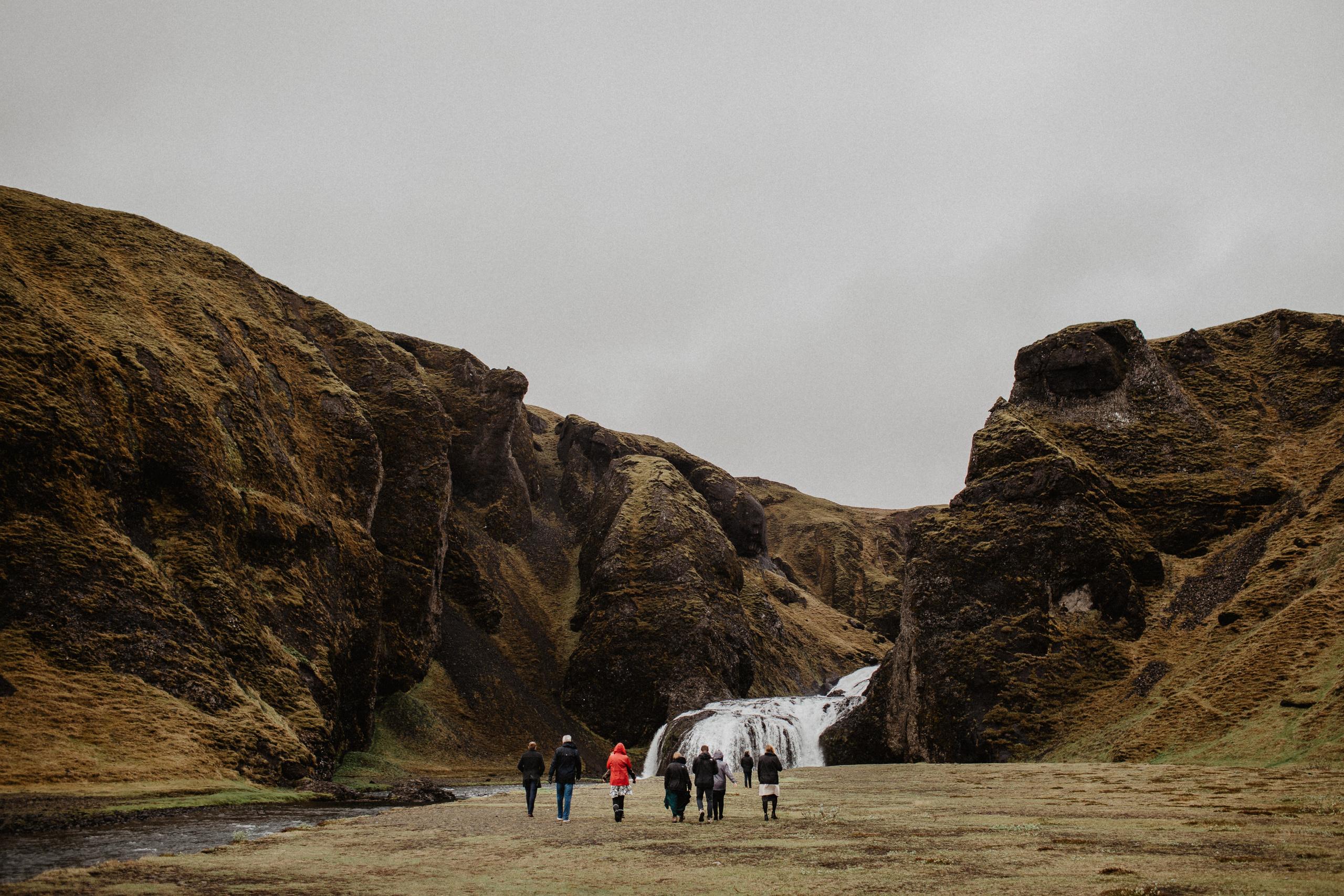 Elopement at secret canyon Iceland and diamond black beach. Iceland elopement photographer & videographer
