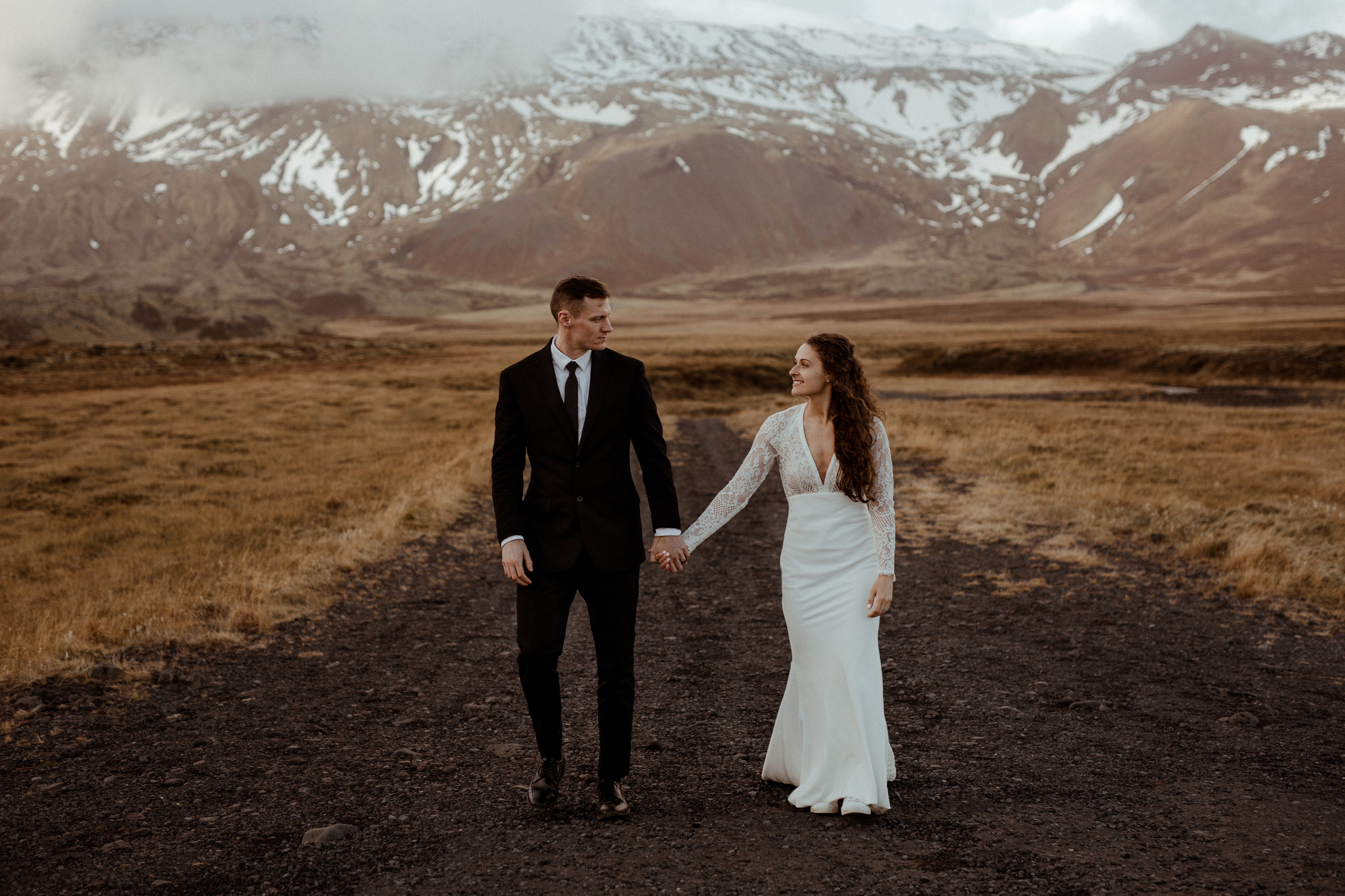 Scenic Fjords Elopement in Iceland. Iceland elopement photographer & videographer