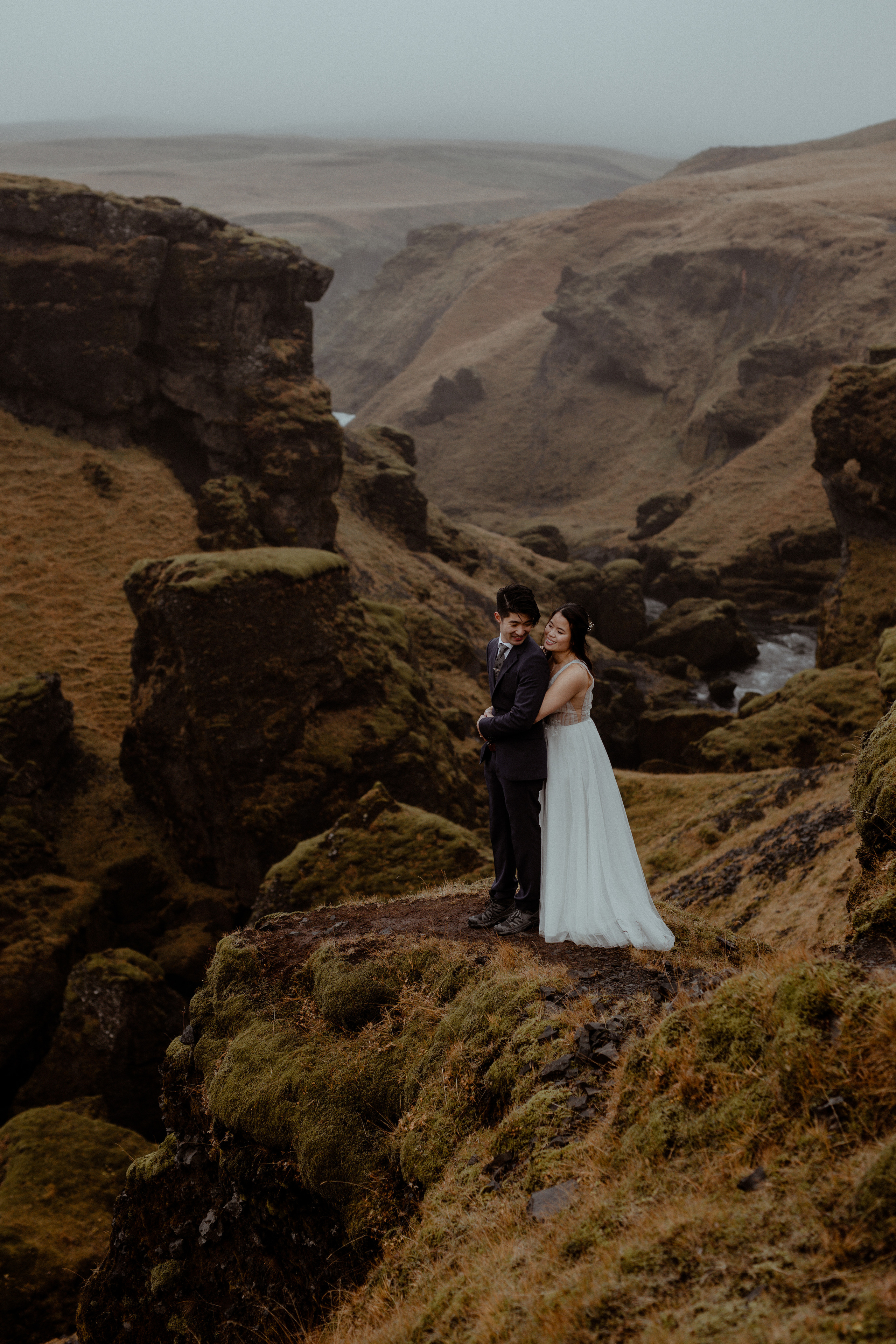 Hidden Waterfalls Iceland Elopement. Iceland elopement photographer & videographer