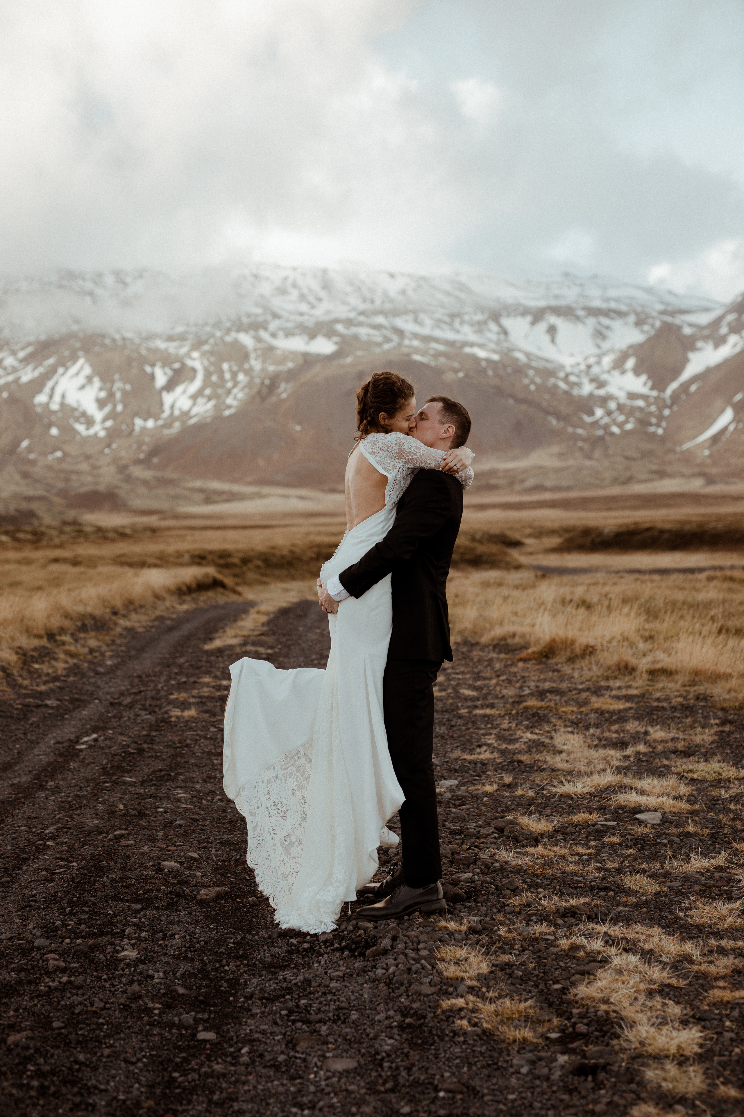 Scenic Fjords Elopement in Iceland. Iceland elopement photographer & videographer