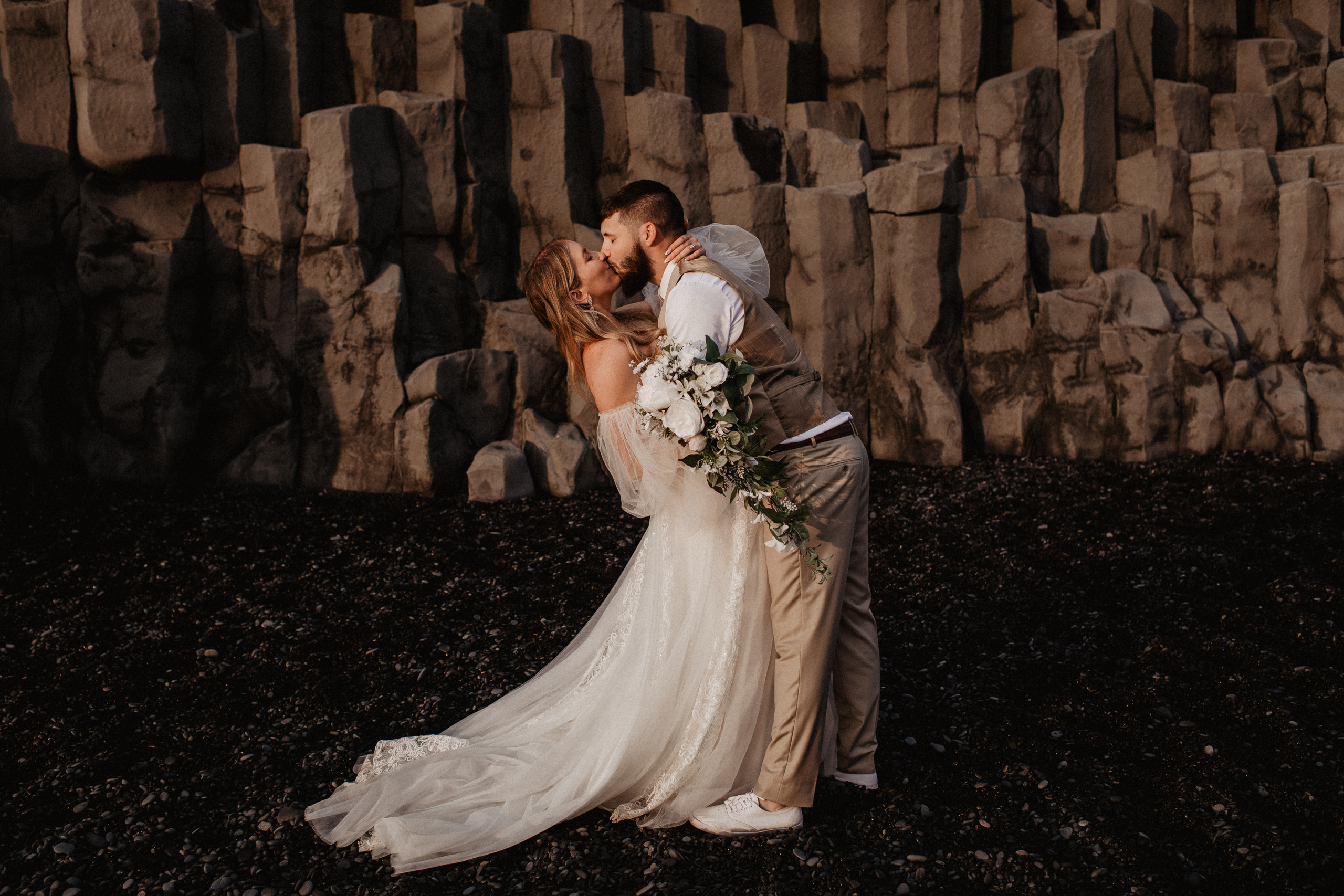 Vow exchanging ceremony in Iceland | Elopement in South Iceland. Iceland elopement photographer & videographer