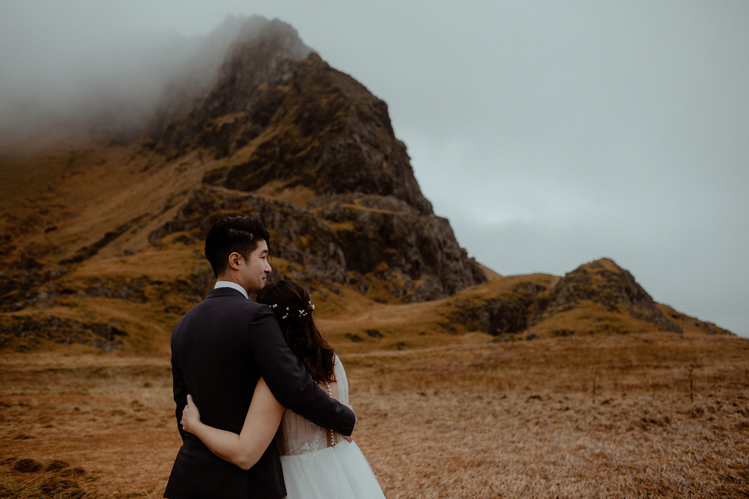 Hidden Waterfalls Iceland Elopement. Iceland elopement photographer & videographer