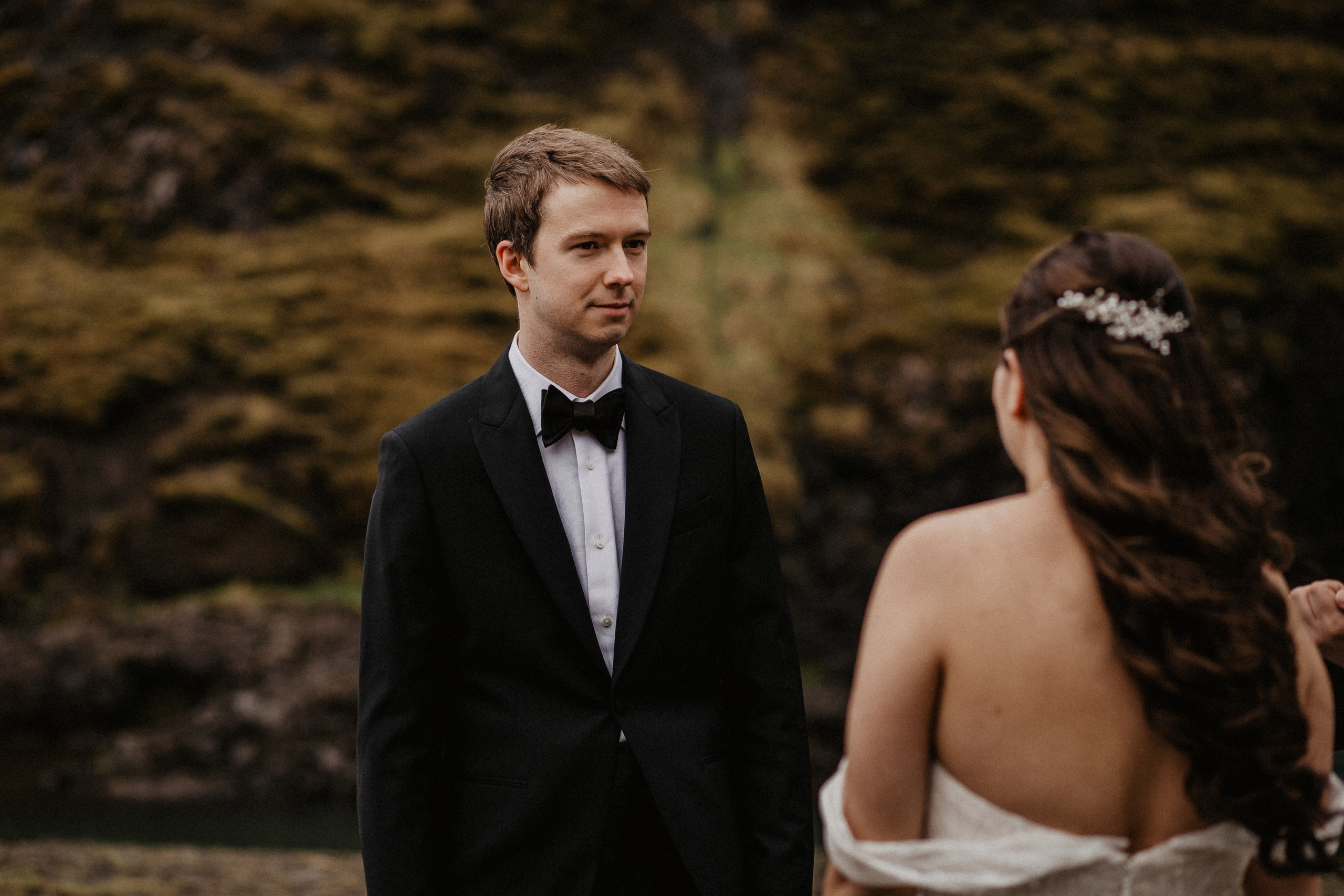 Elopement at secret canyon Iceland and diamond black beach. Iceland elopement photographer & videographer