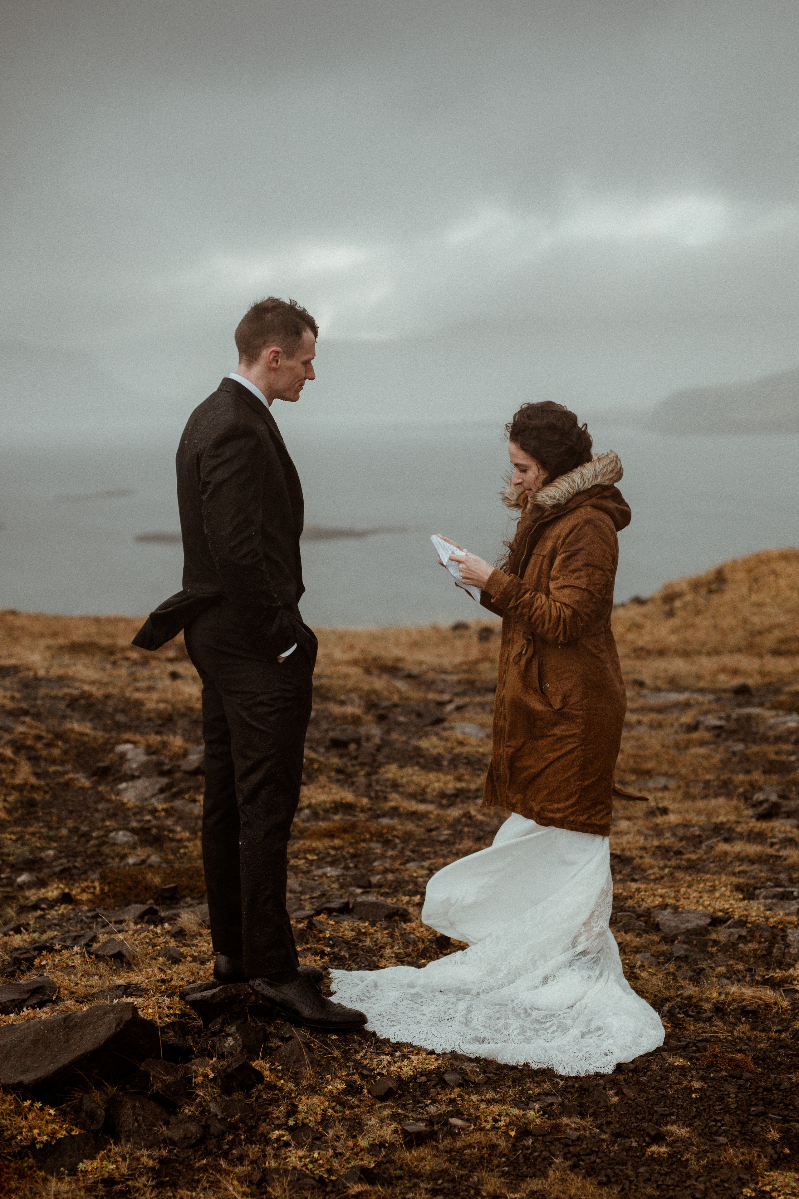 Scenic Fjords Elopement in Iceland. Iceland elopement photographer & videographer