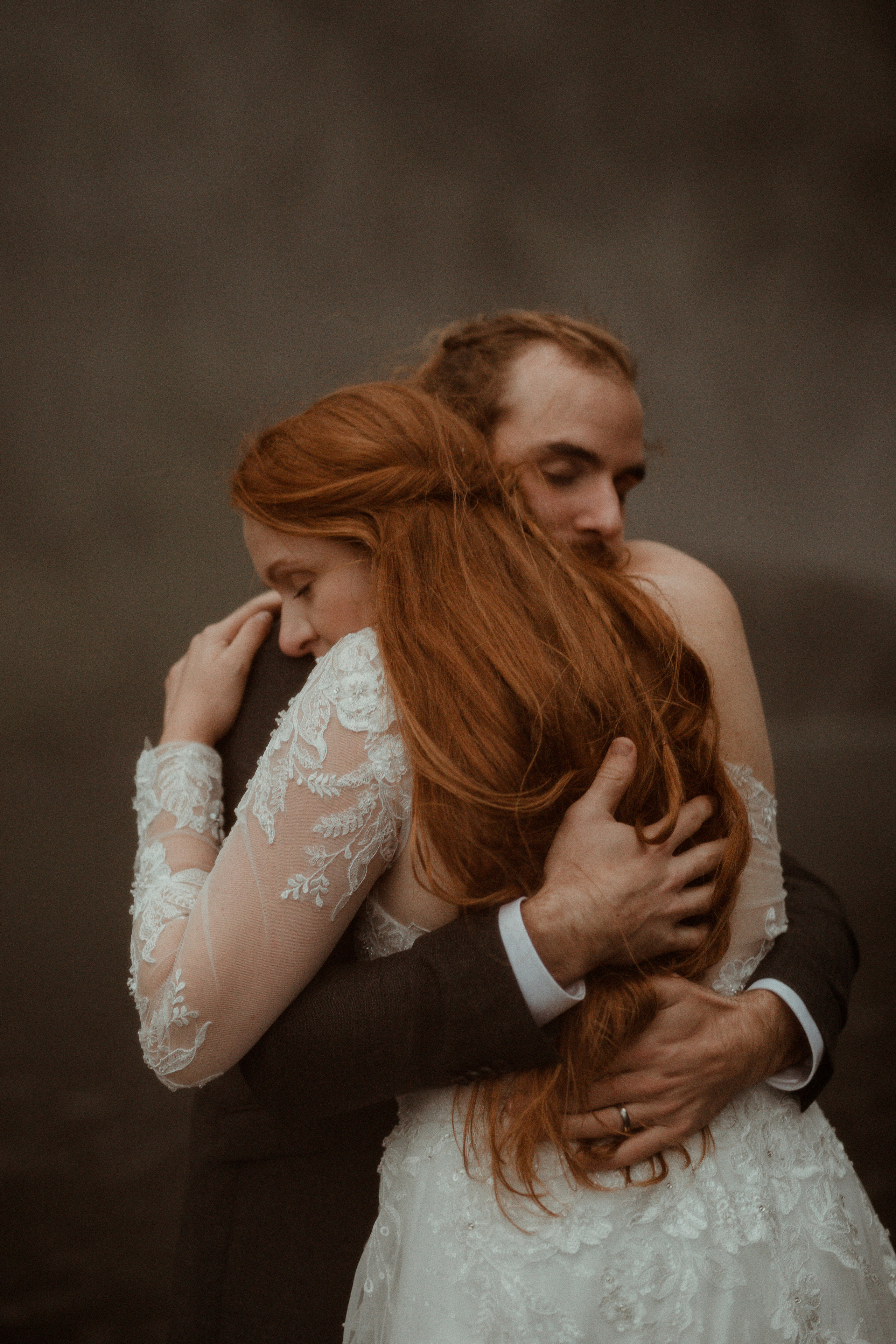 Ceremony at secret waterfall Iceland. Iceland elopement photographer & videographer
