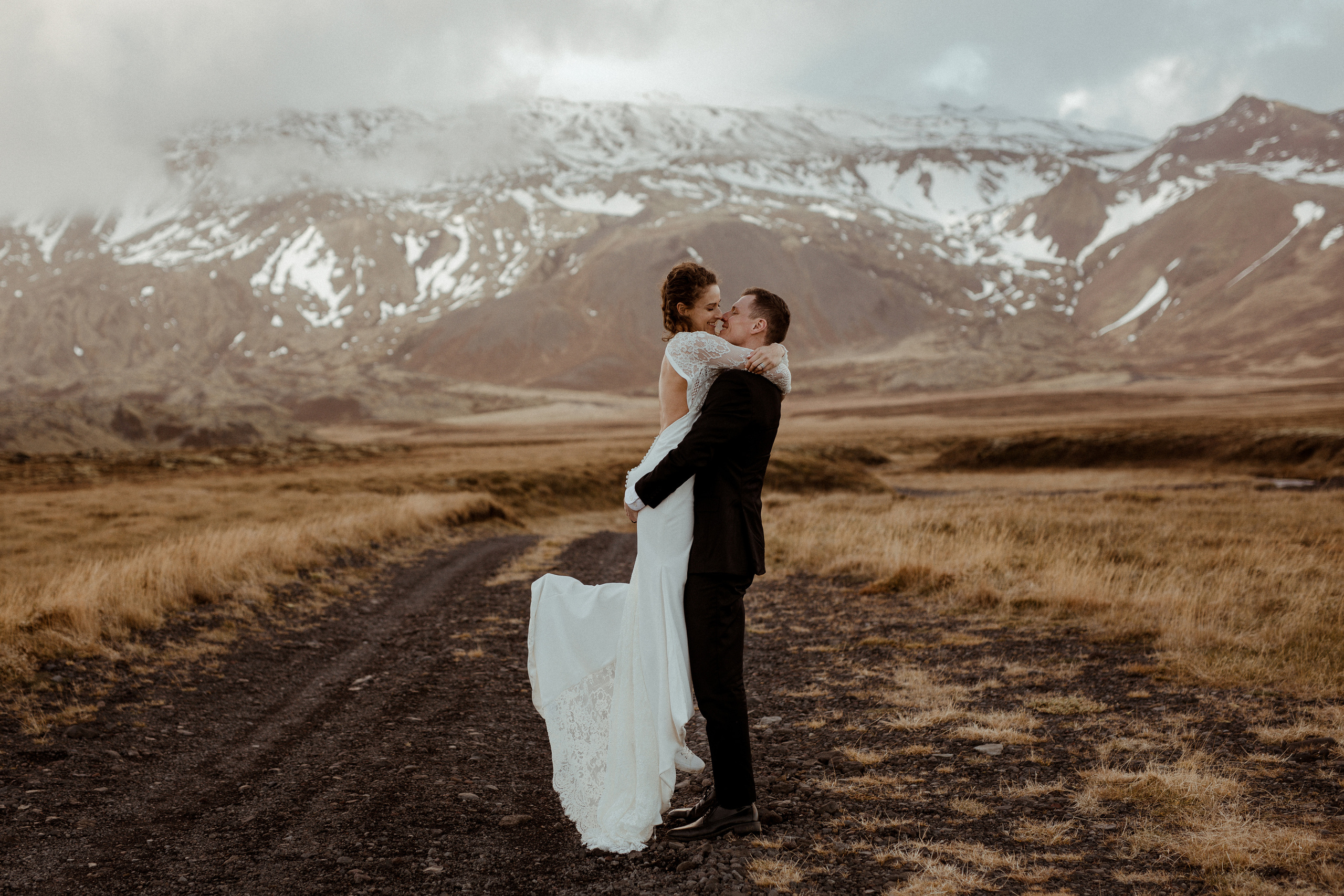 Scenic Fjords Elopement in Iceland. Iceland elopement photographer & videographer