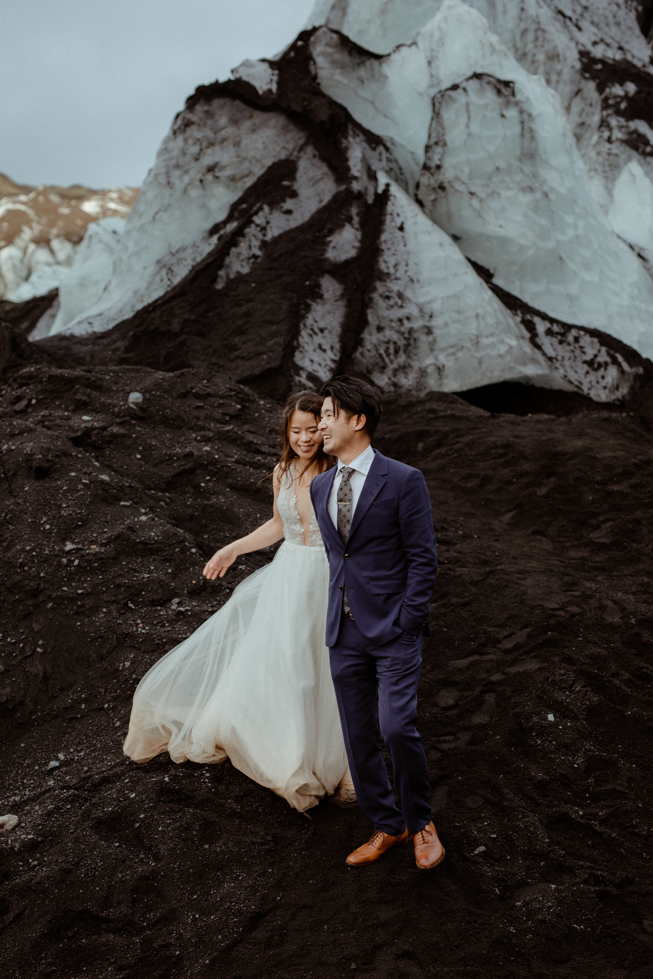 Hidden Waterfalls Iceland Elopement. Iceland elopement photographer & videographer