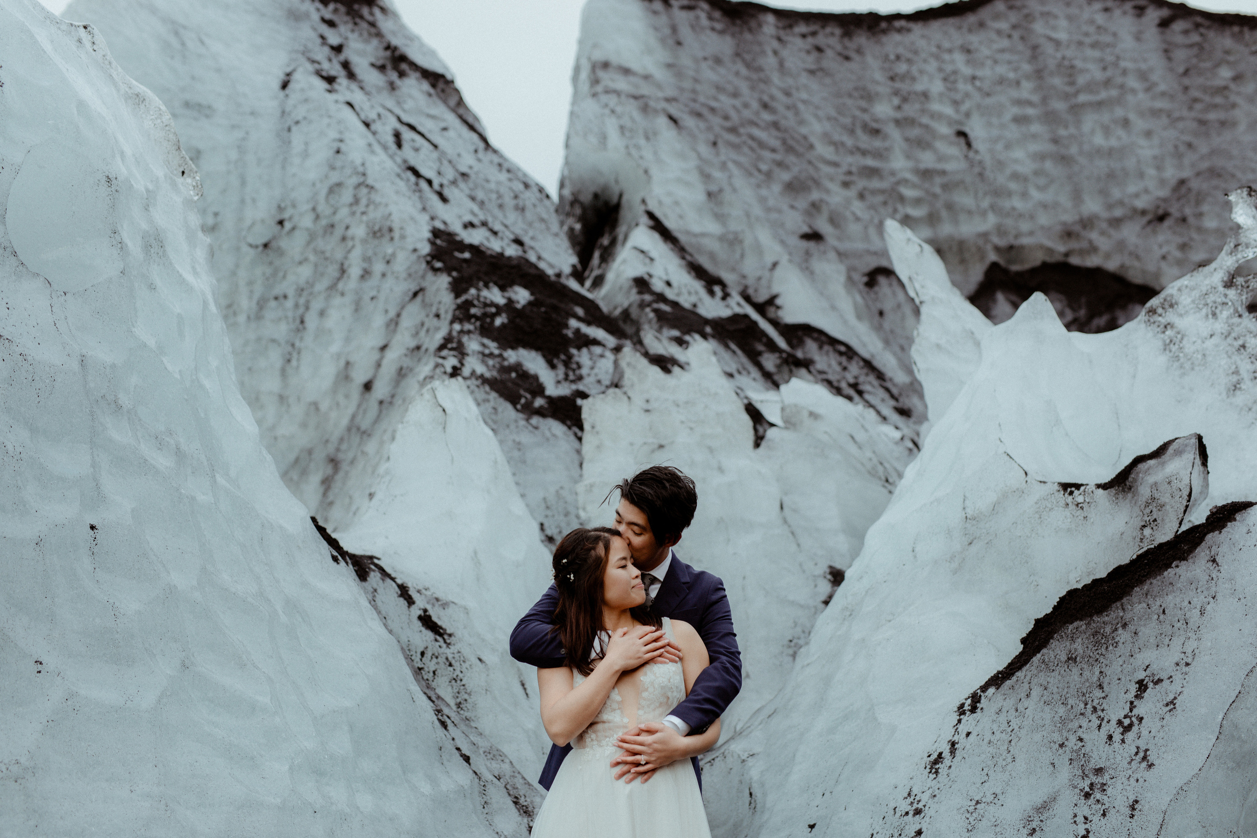 Hidden Waterfalls Iceland Elopement. Iceland elopement photographer & videographer