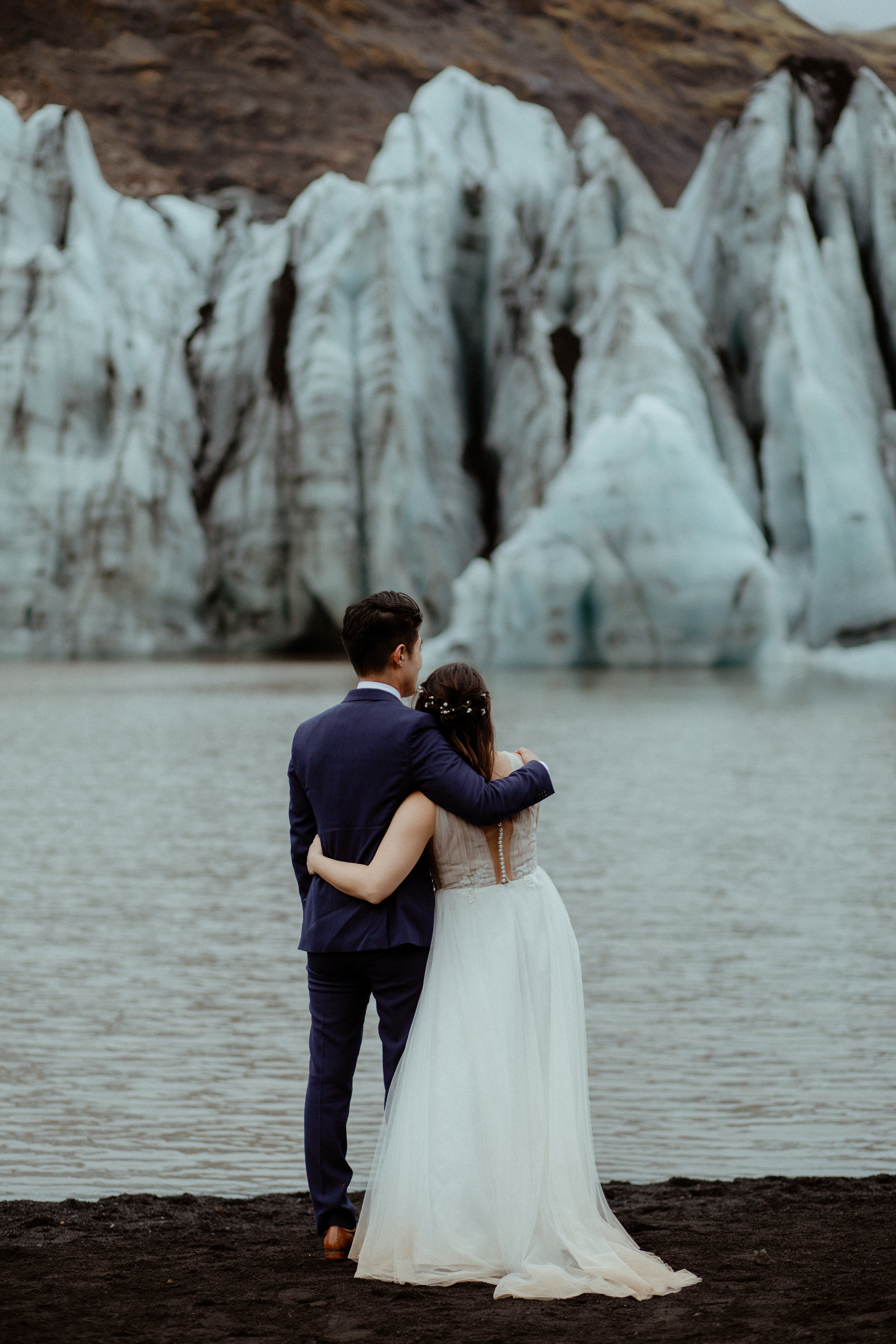 Hidden Waterfalls Iceland Elopement. Iceland elopement photographer & videographer