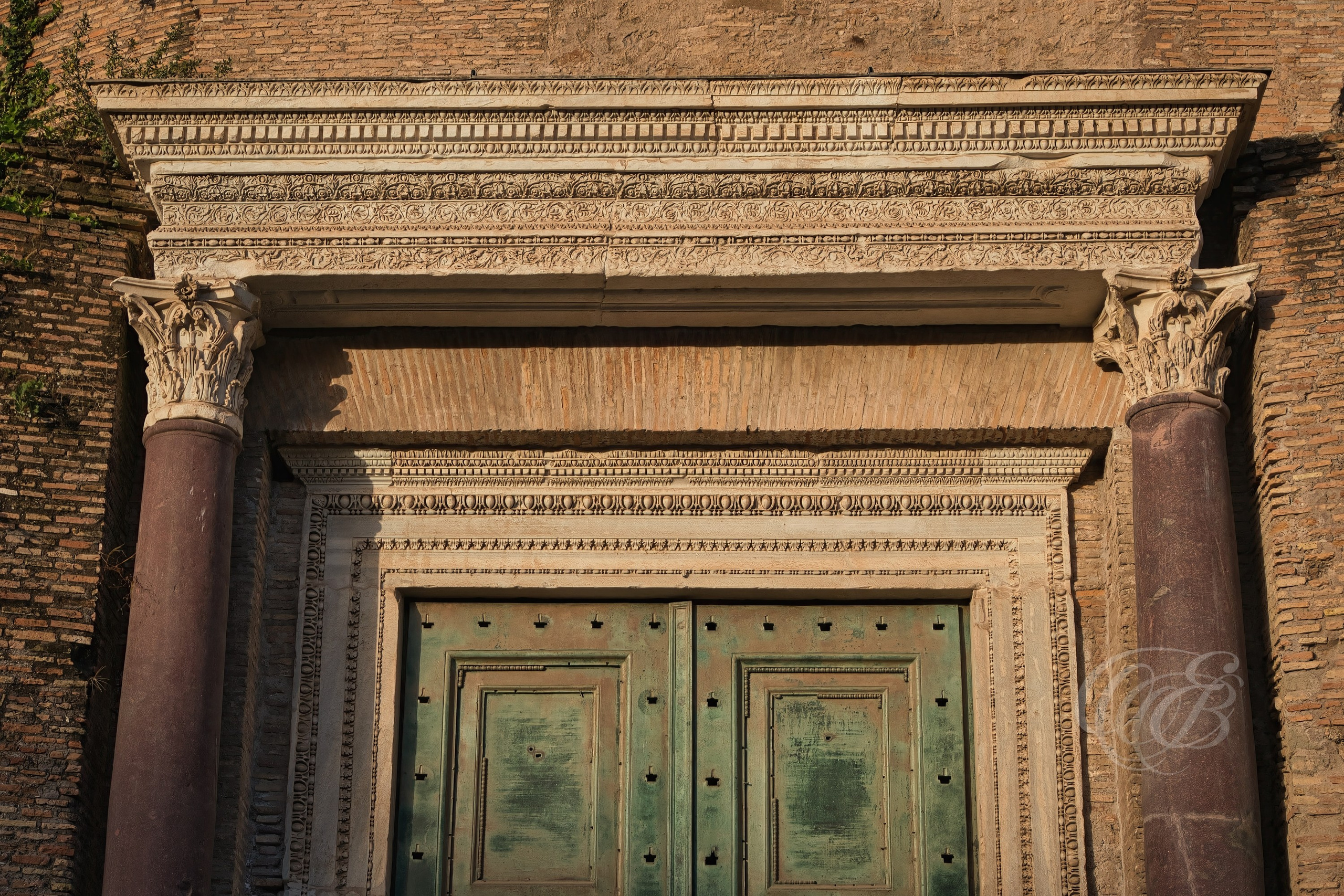 Rome, Italy – Temple of Romulus Doors in the Roman Forum – Eduardo Bartoli Fine Art Photography – Photograph of the bronze doors of the Temple of Romulus in the Roman Forum, ancient Roman temple and historic landmark – Rome, Italy – Temple of Romulus Doors in the Roman Forum – Eduardo Bartoli Fine Art Photography.