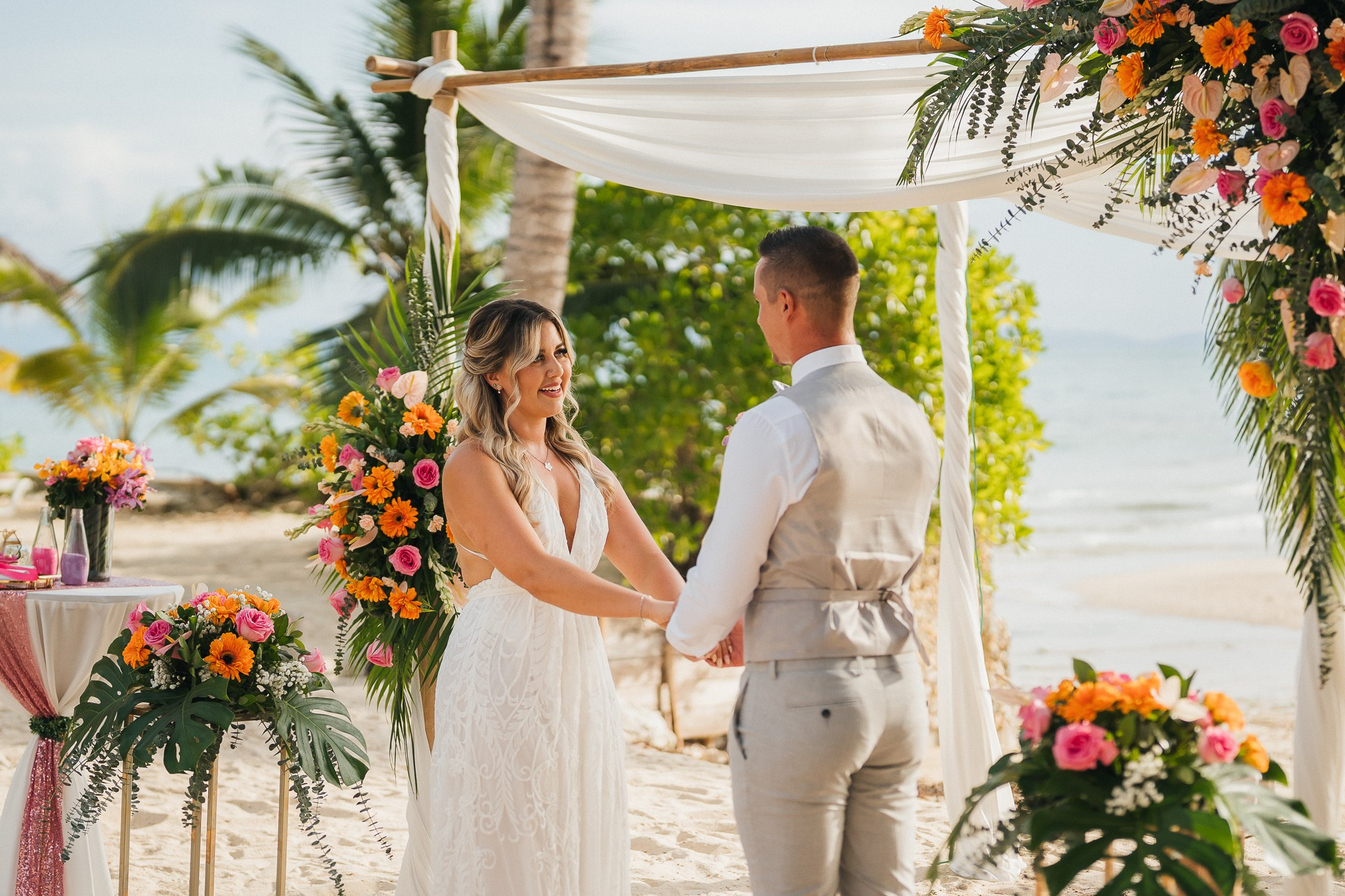 Western ceremony. Wedding on Koh Samui, Thailand